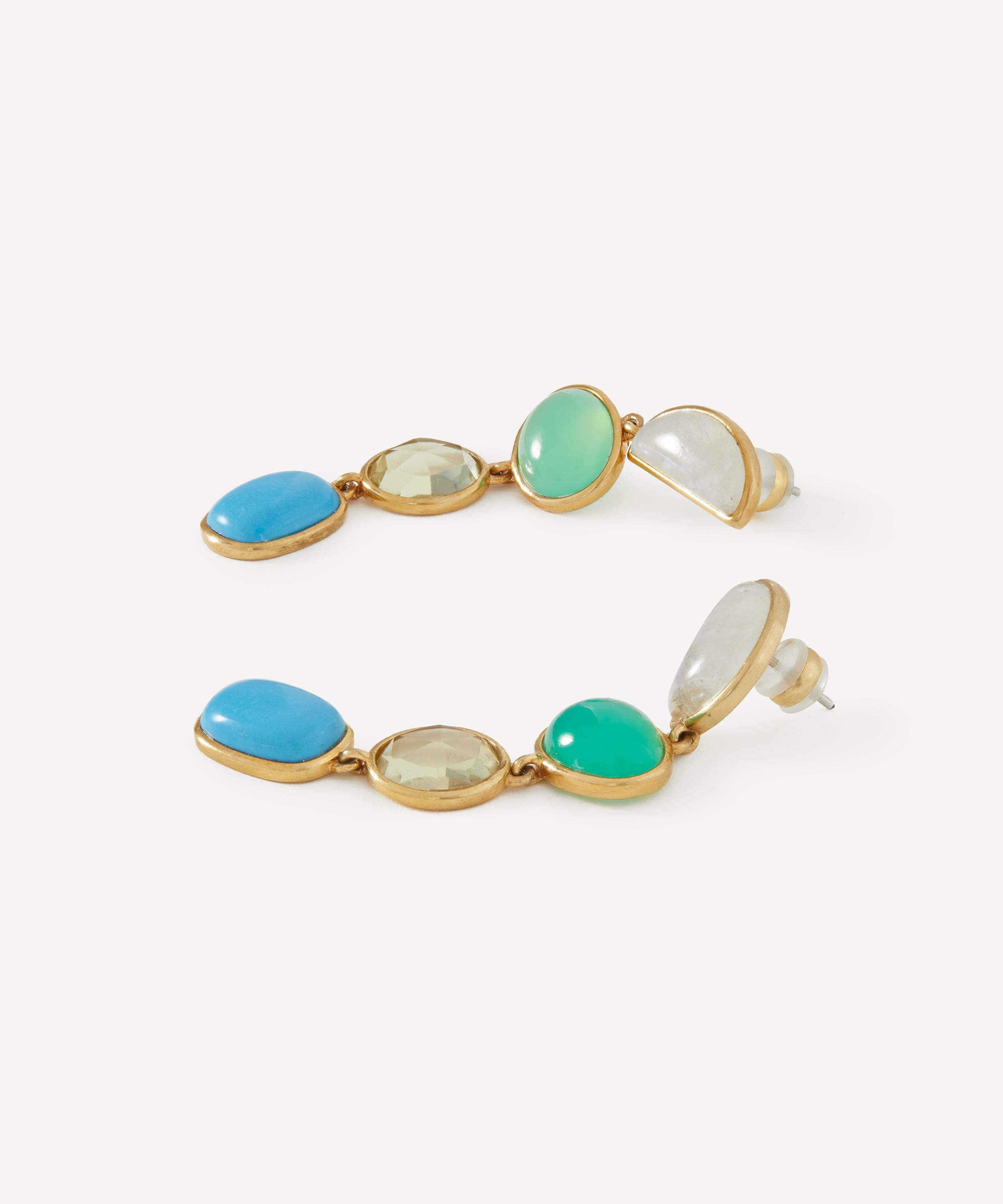 Lizzie Fortunato - Gold-Plated Cala Drop Earrings image number 2