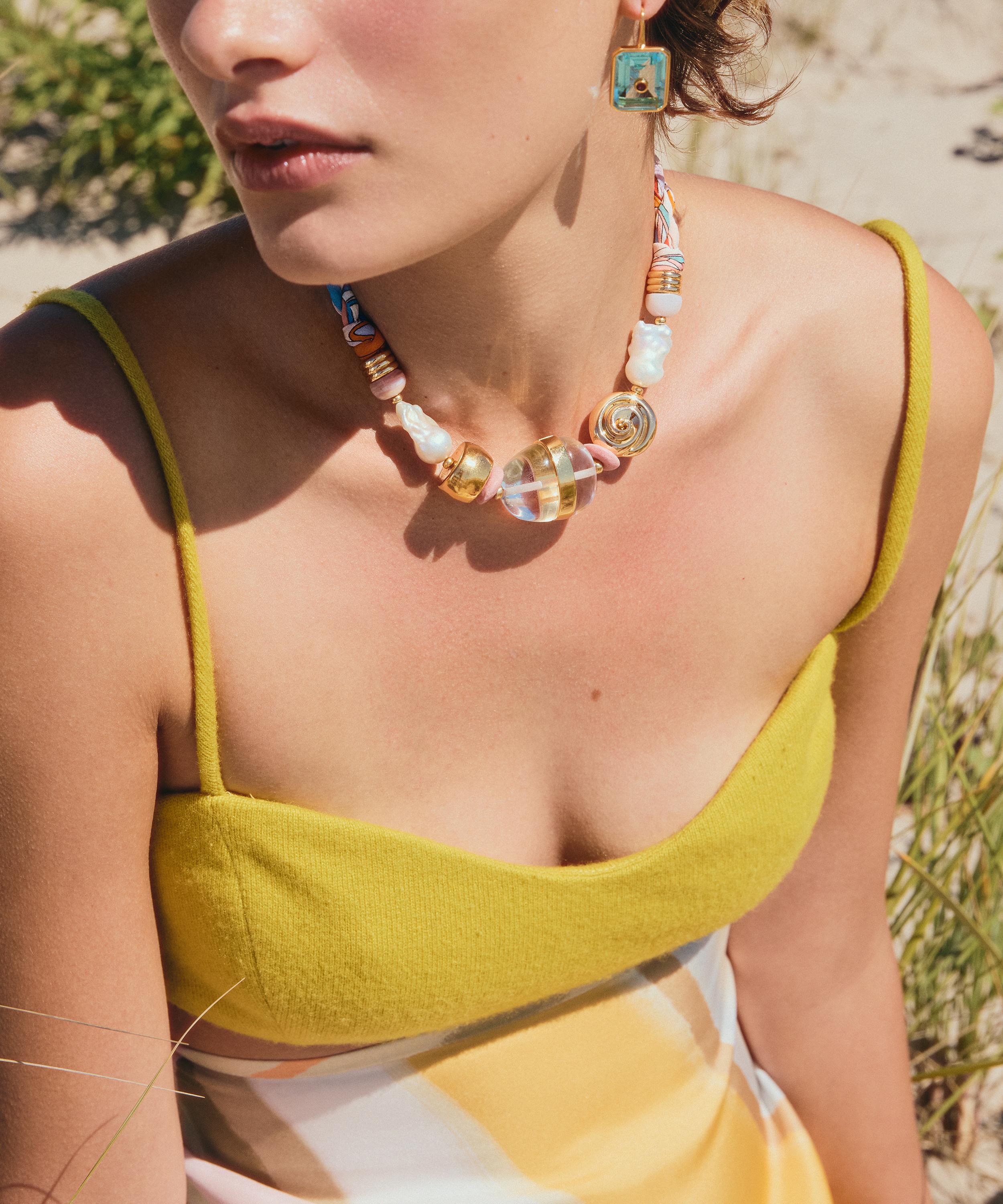 Lizzie Fortunato - Gold-Plated Tile Drop Earrings image number 1