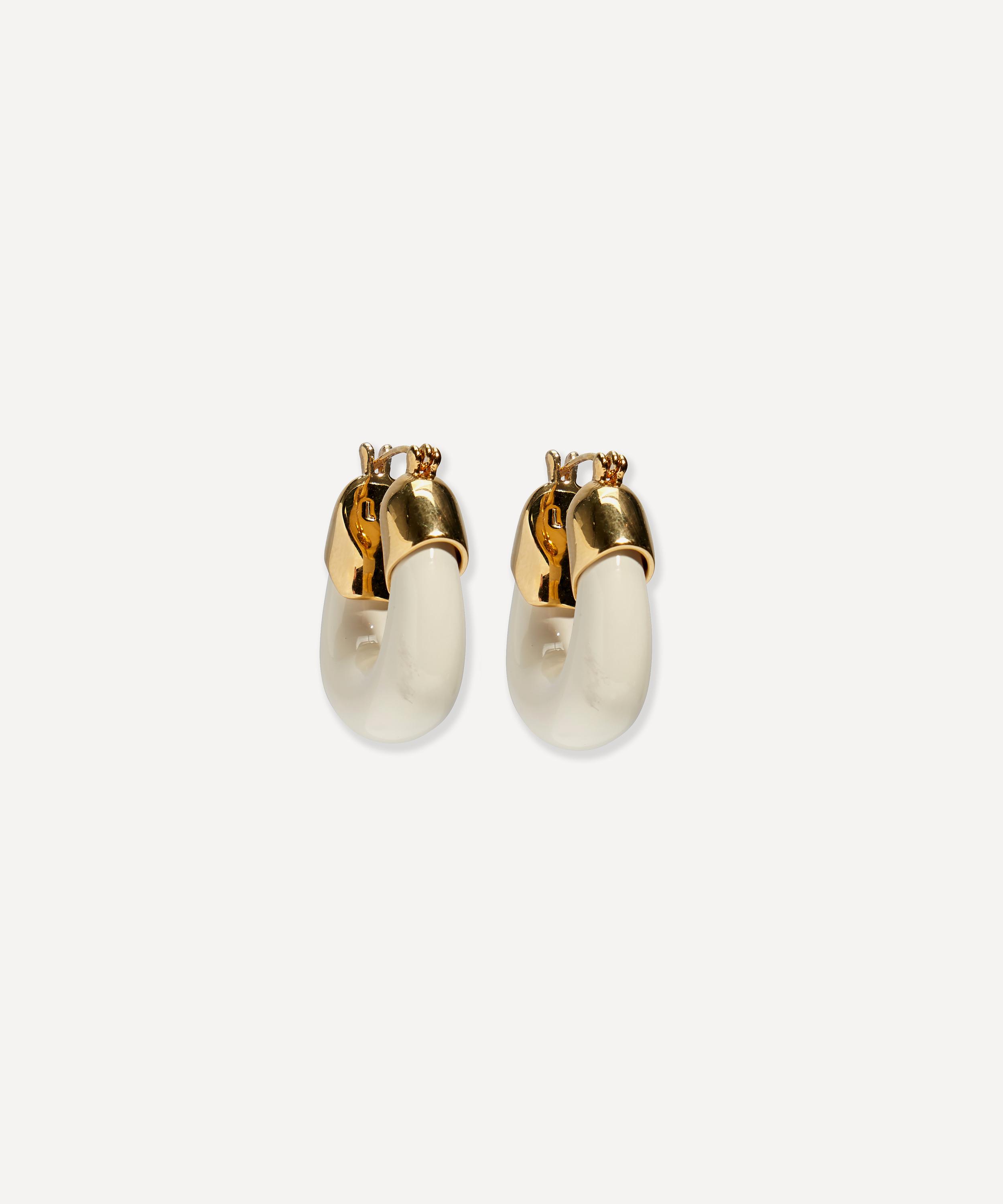 Lizzie Fortunato - Gold-Plated Mini Organic Hoops