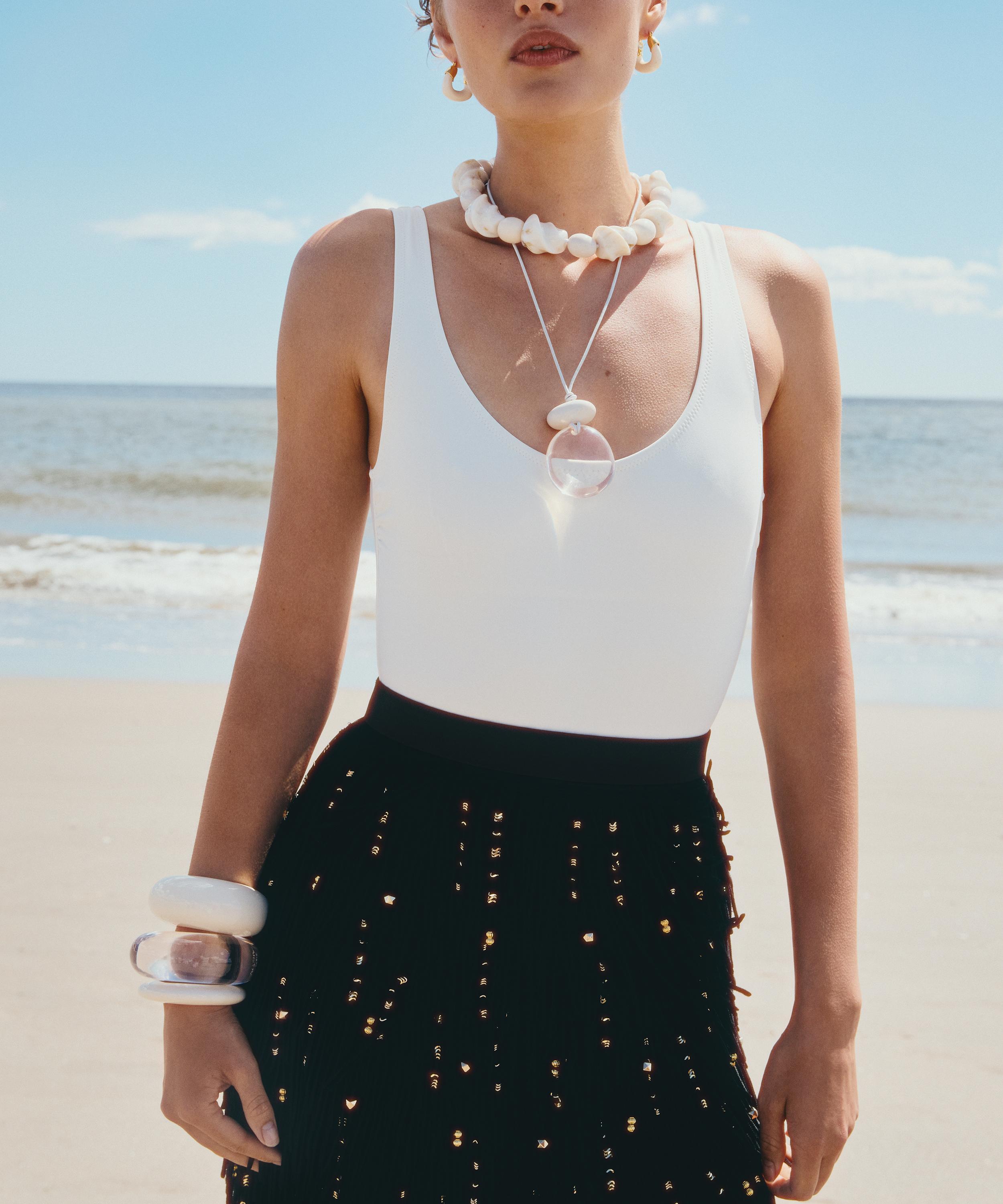 Lizzie Fortunato - Gold-Plated Mini Organic Hoops image number 1