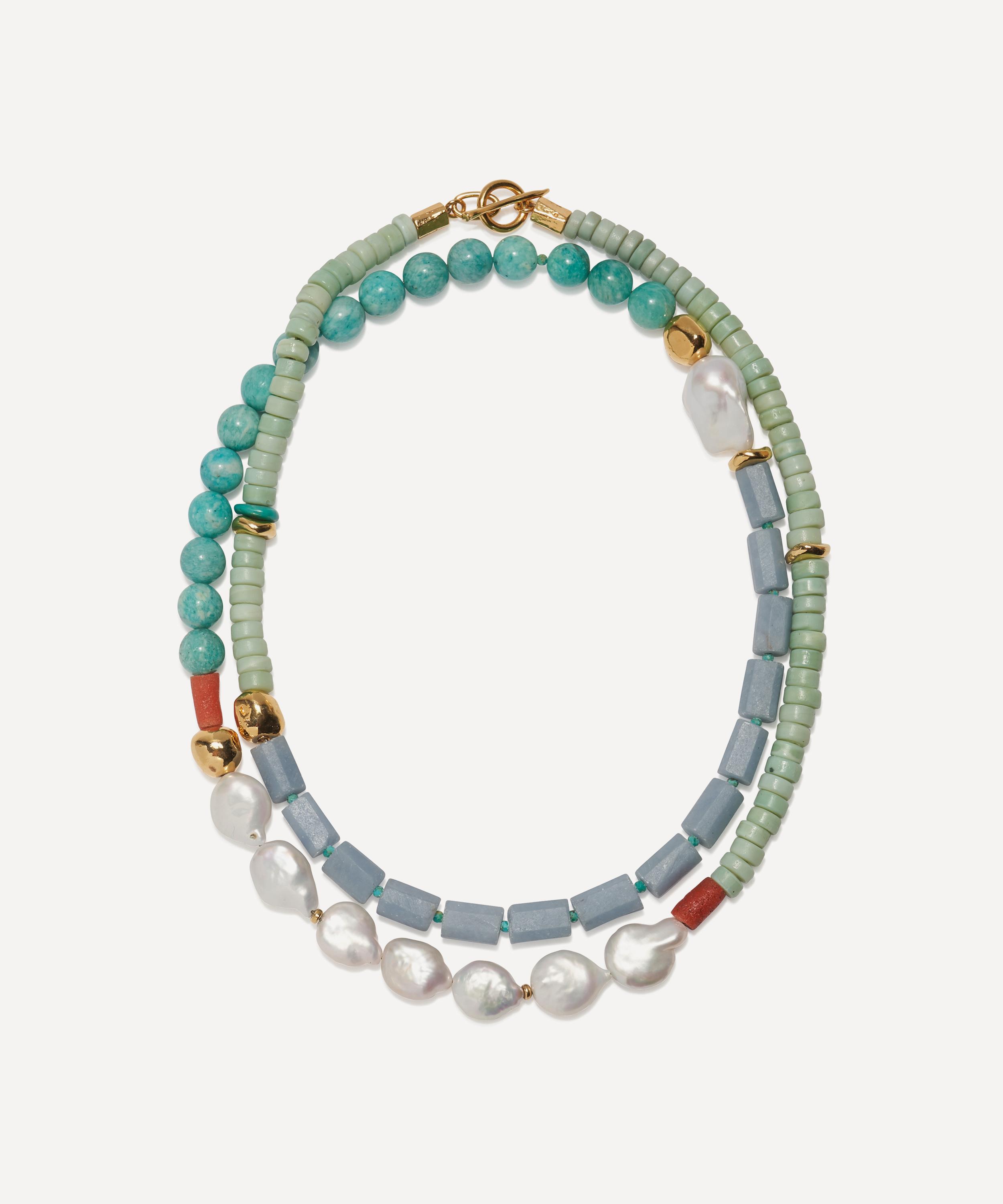 Lizzie Fortunato - Gold-Plated Cabana Bead Necklace image number 0