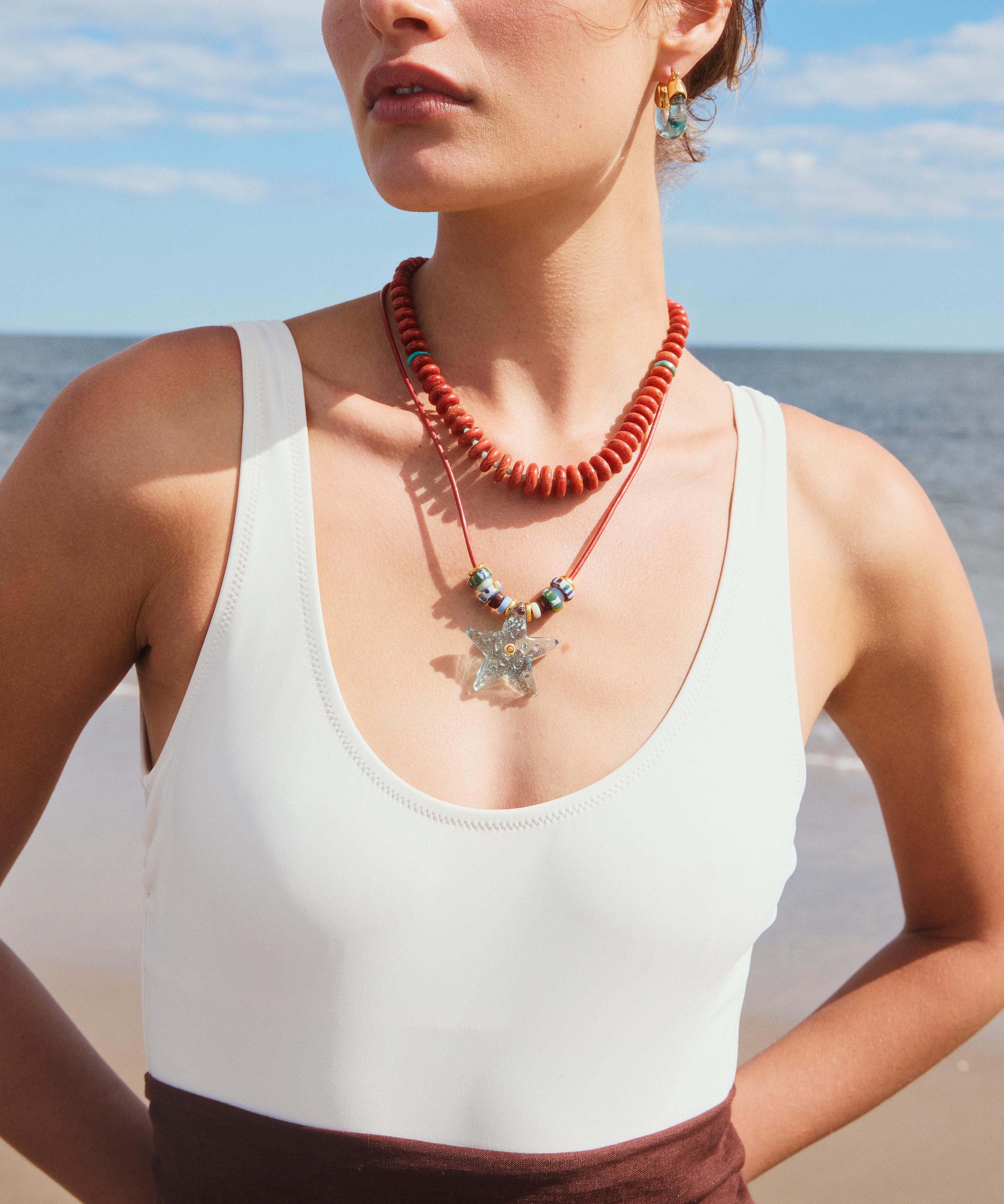 Lizzie Fortunato - Gold-Plated Paros Bead Necklace image number 1