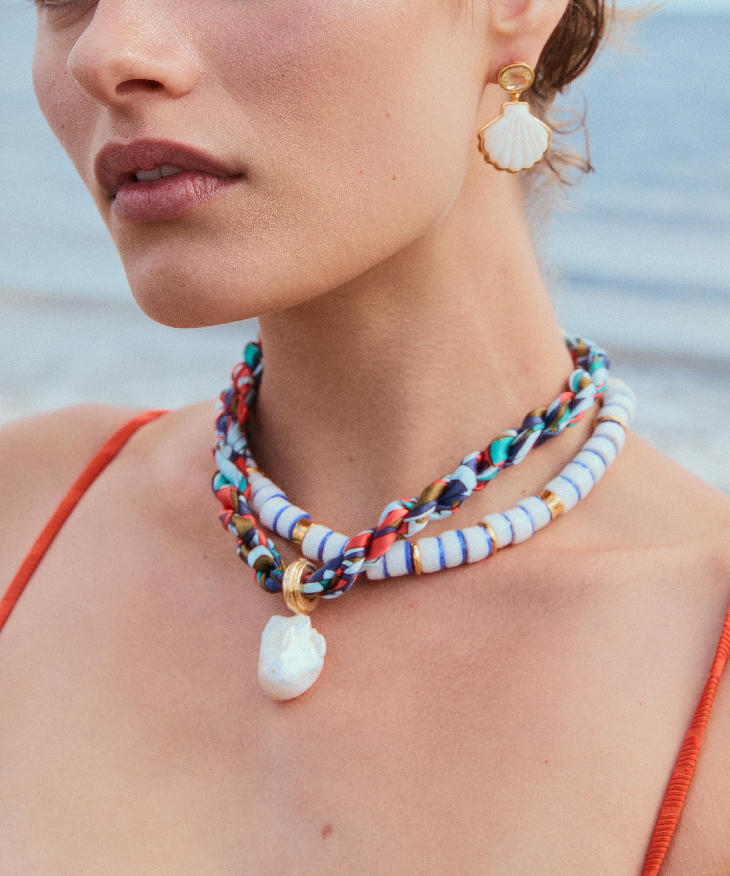 Lizzie Fortunato - Gold-Plated Lido Bead Necklace image number 1