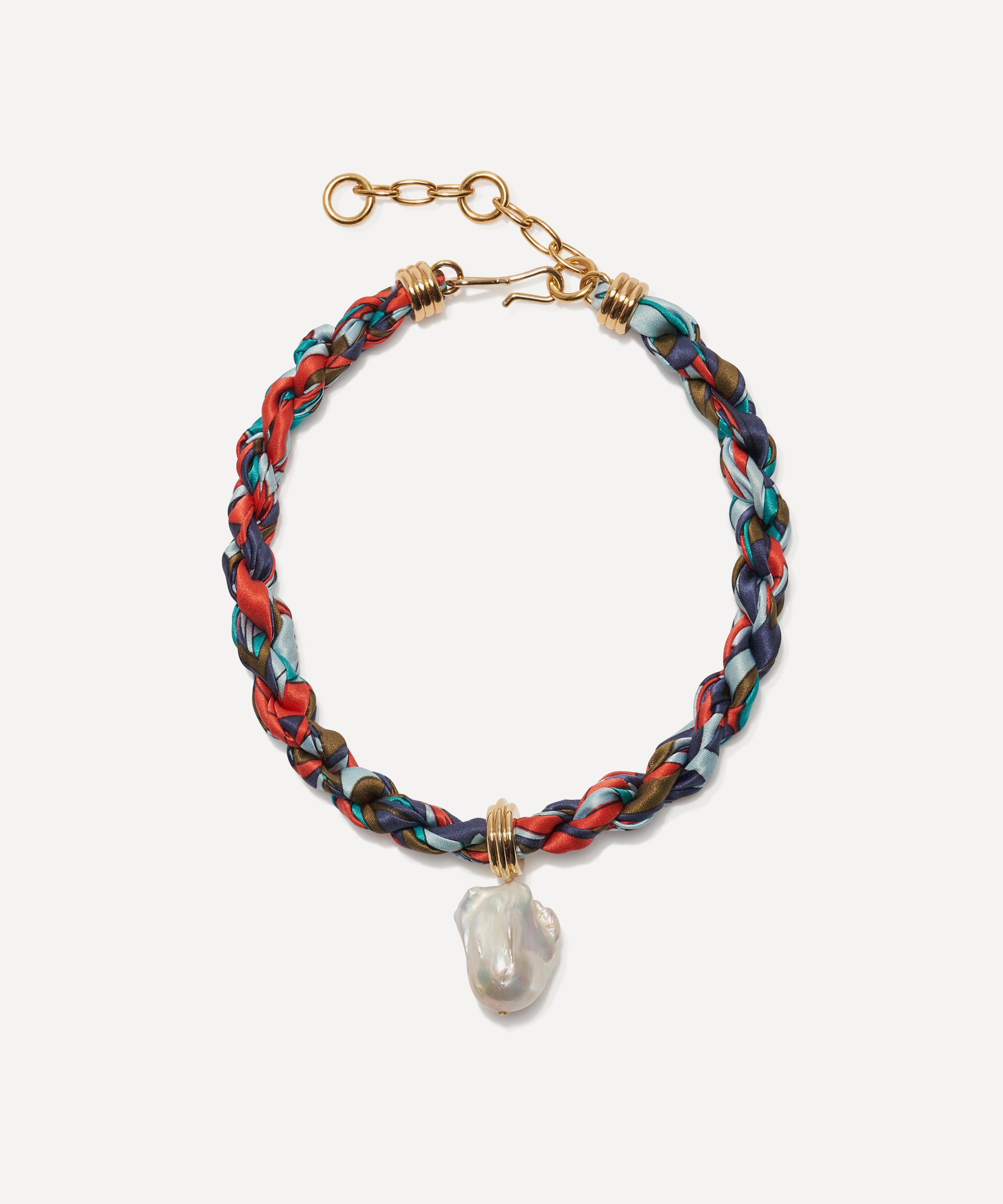Lizzie Fortunato - Gold-Plated Woven Collar Necklace