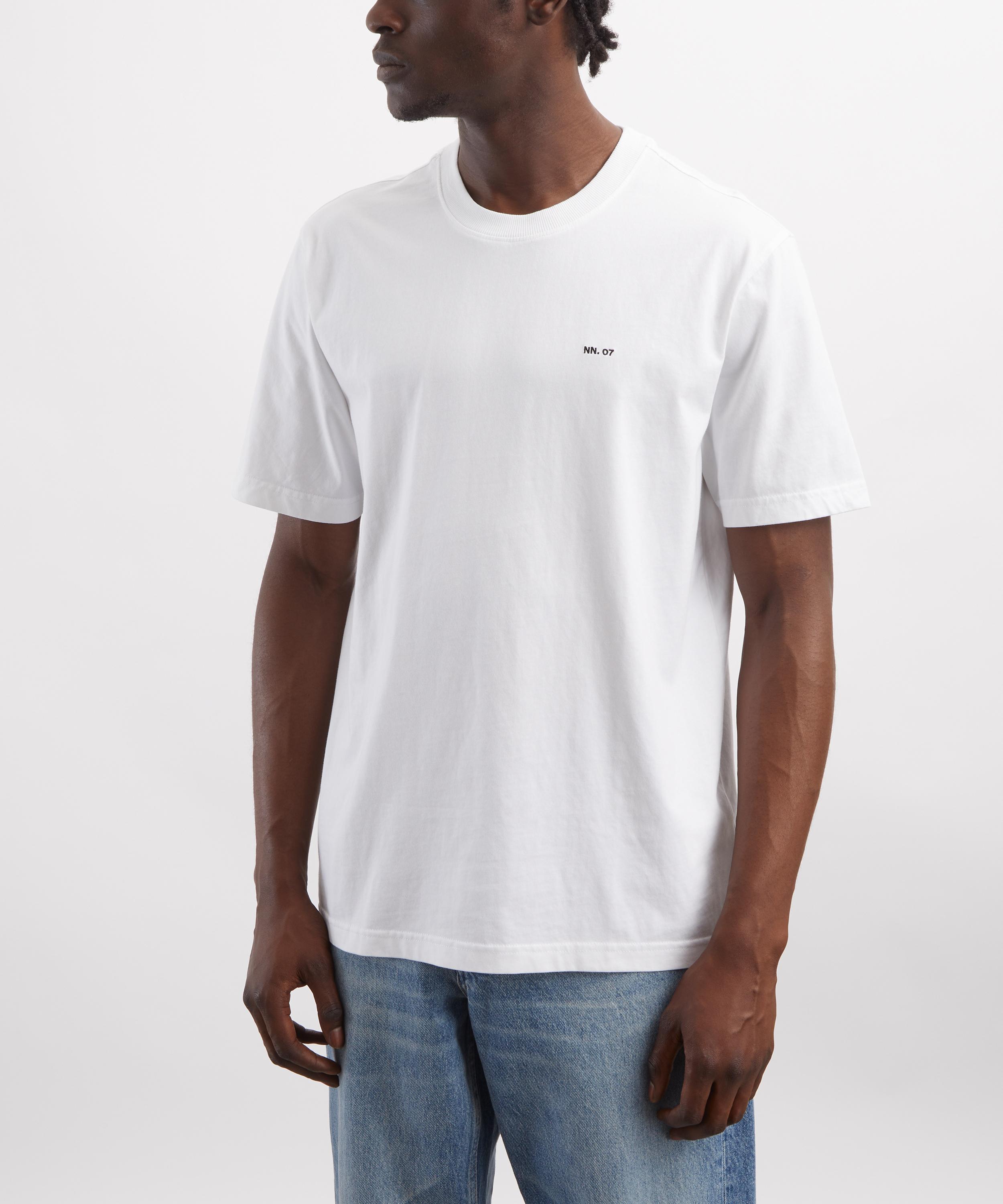 NN.07 - Adam Casual Embroidered Logo Pima Cotton T-Shirt image number 2