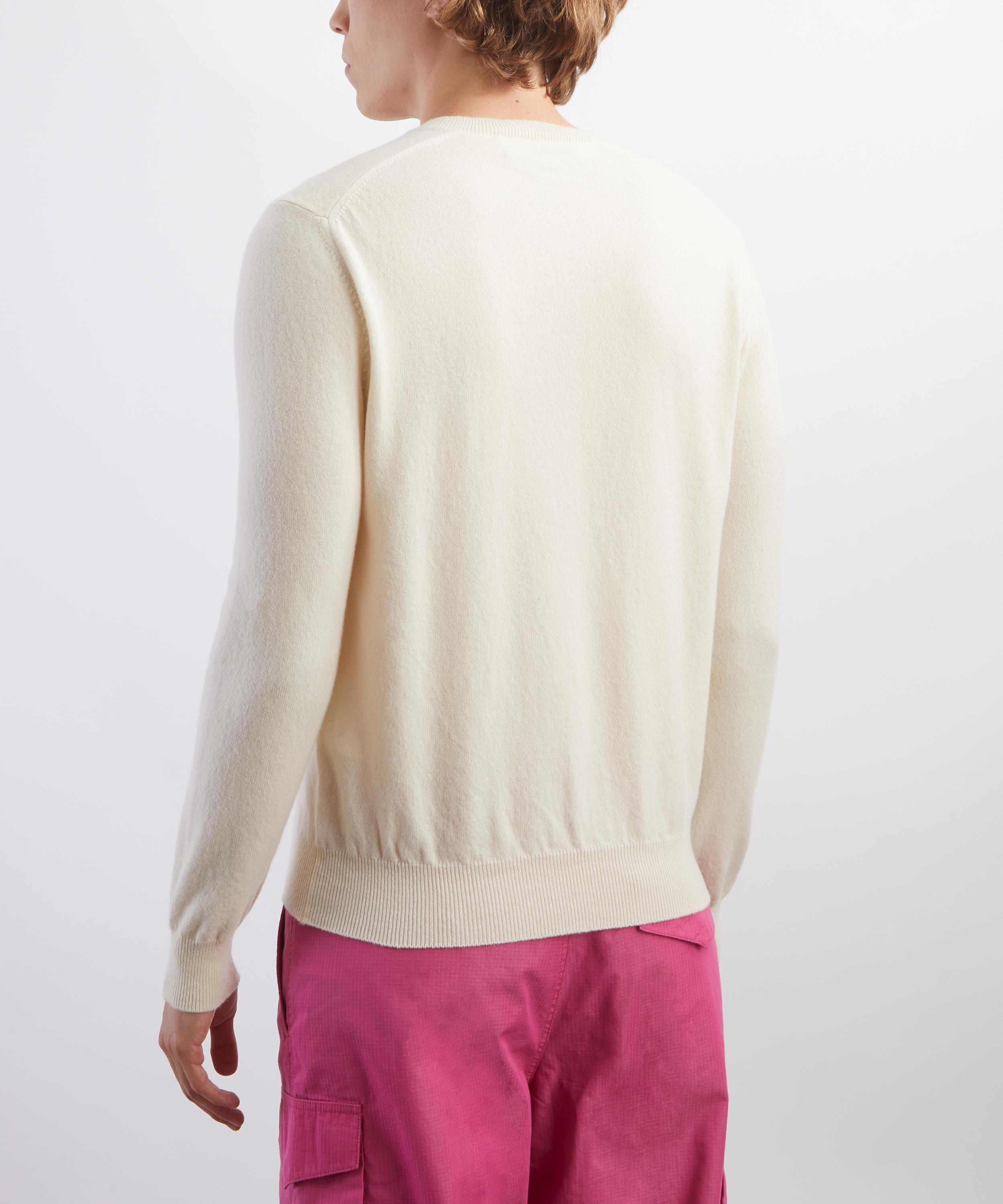 Comme des Gar&ccedil;ons Play - Small Pink Heart Round Neck Cardigan image number 3