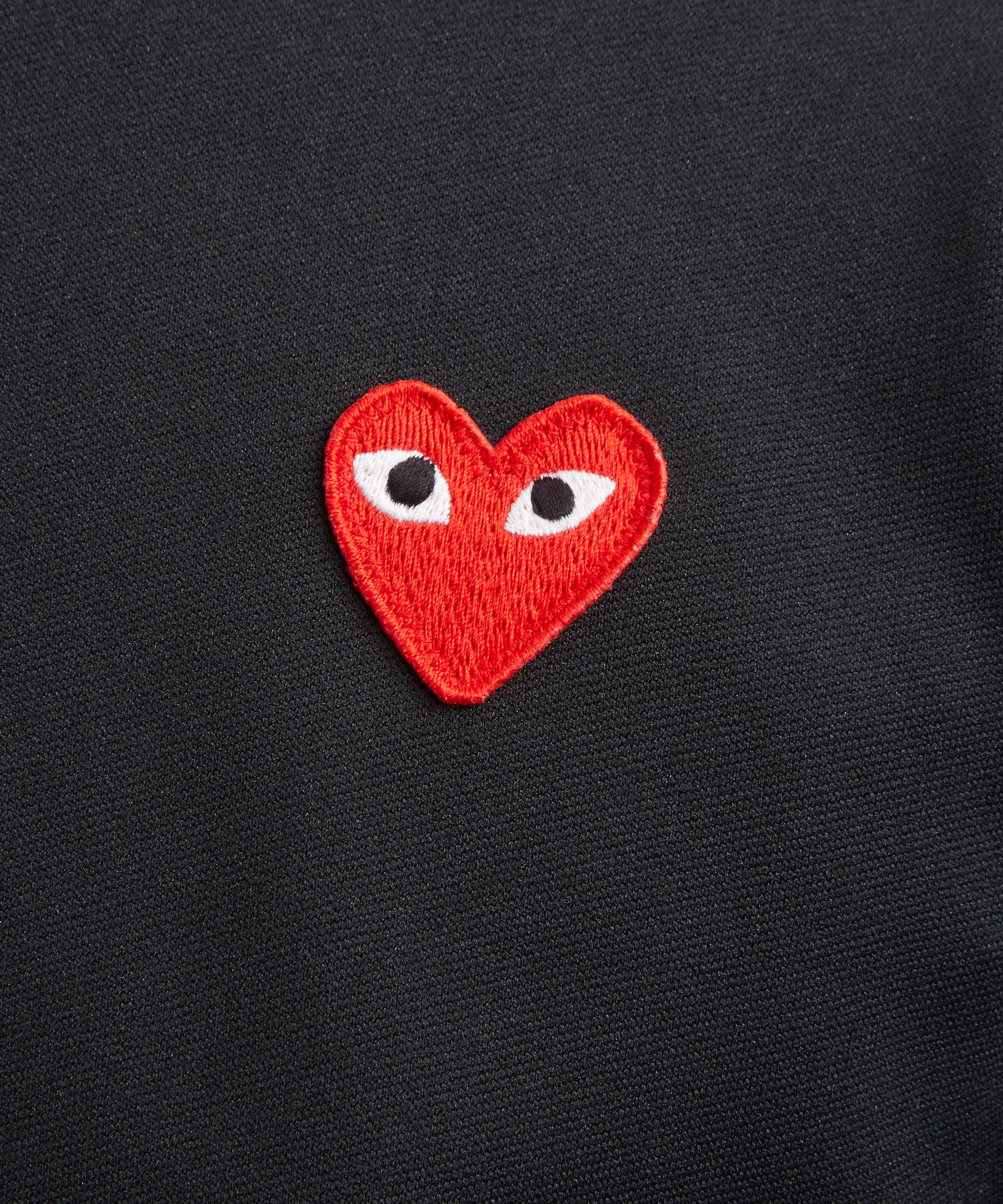 Comme Des Gar&ccedil;ons - Black Small Heart Zip-Up Sweatshirt image number 4