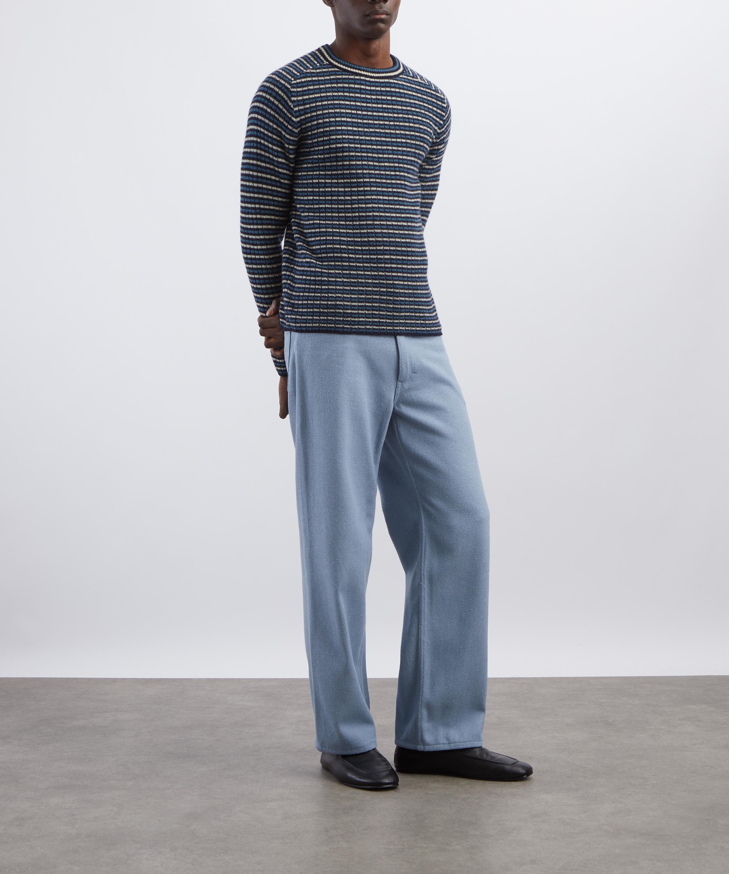 Auralee Shetland Wool Cashmere Rib Knit Jumper | Liberty