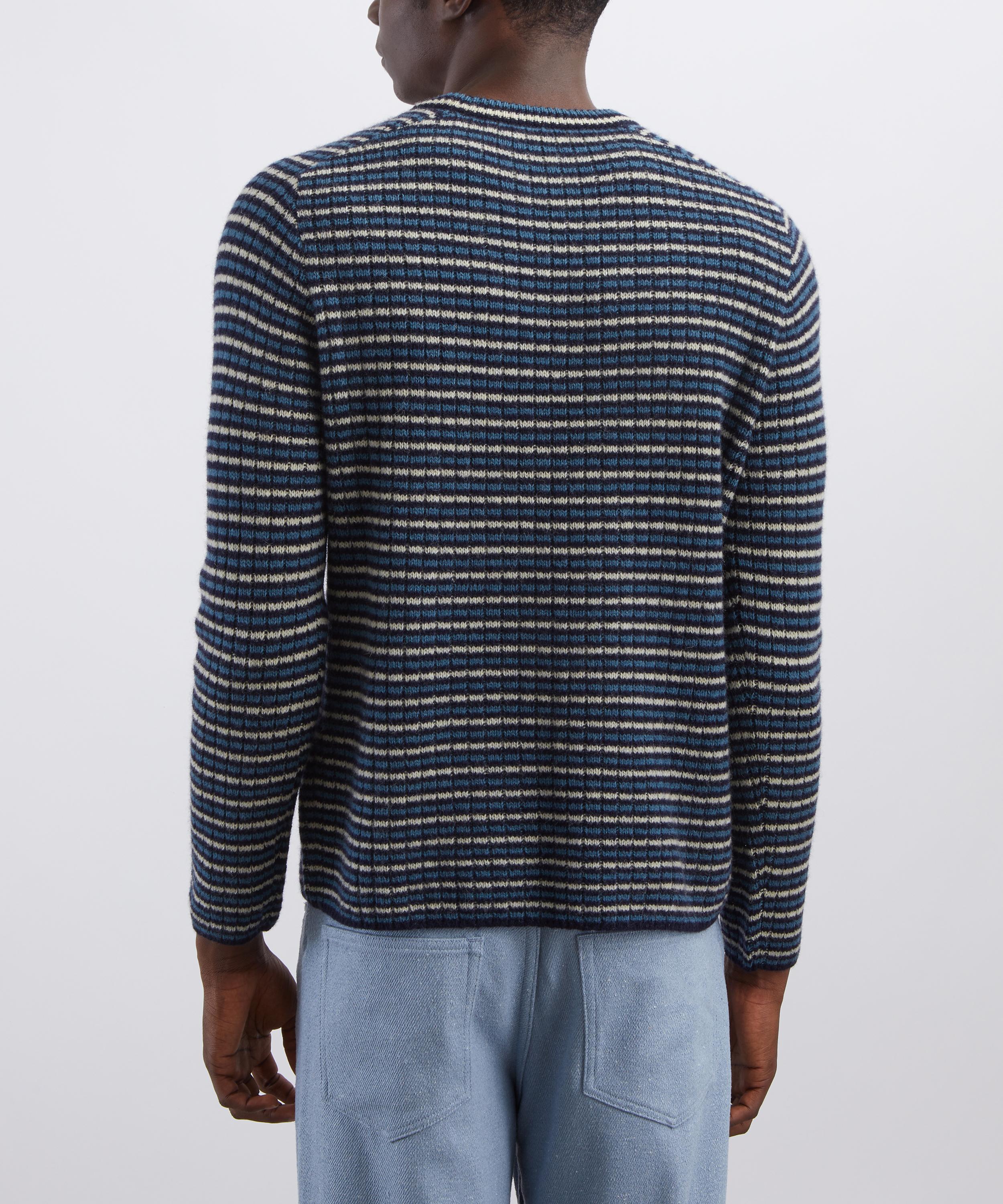 Auralee Shetland Wool Cashmere Rib Knit Jumper | Liberty