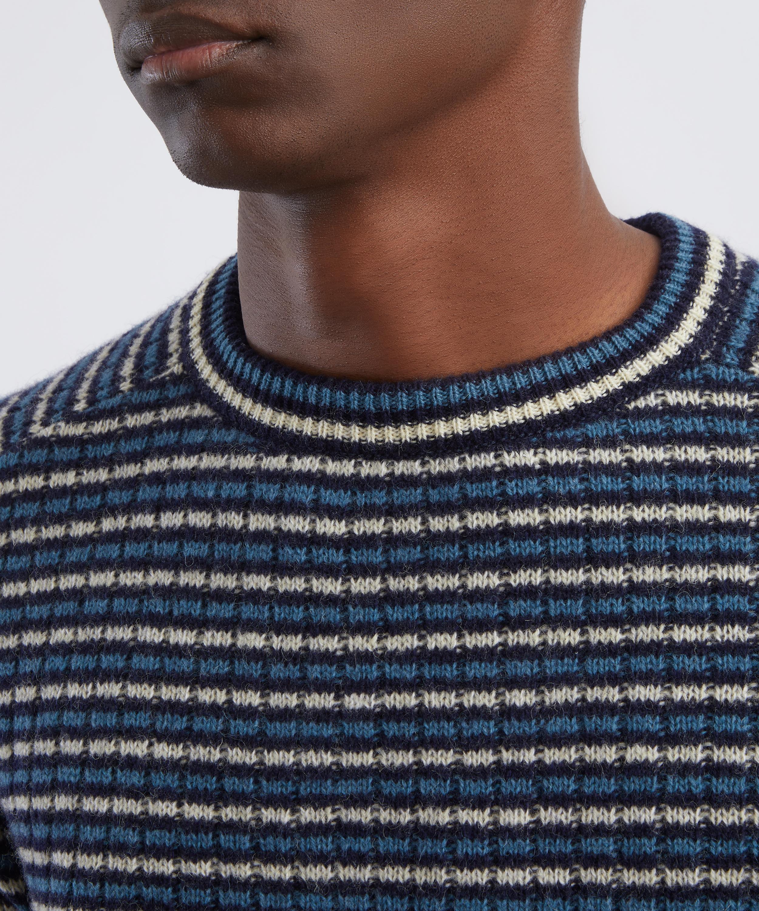 トップス AURALEE SHETLAND WOOL CASHMERE KNIT 23AW Auralee Shetland Wool Cashmere Rib Knit Jumper | Liberty