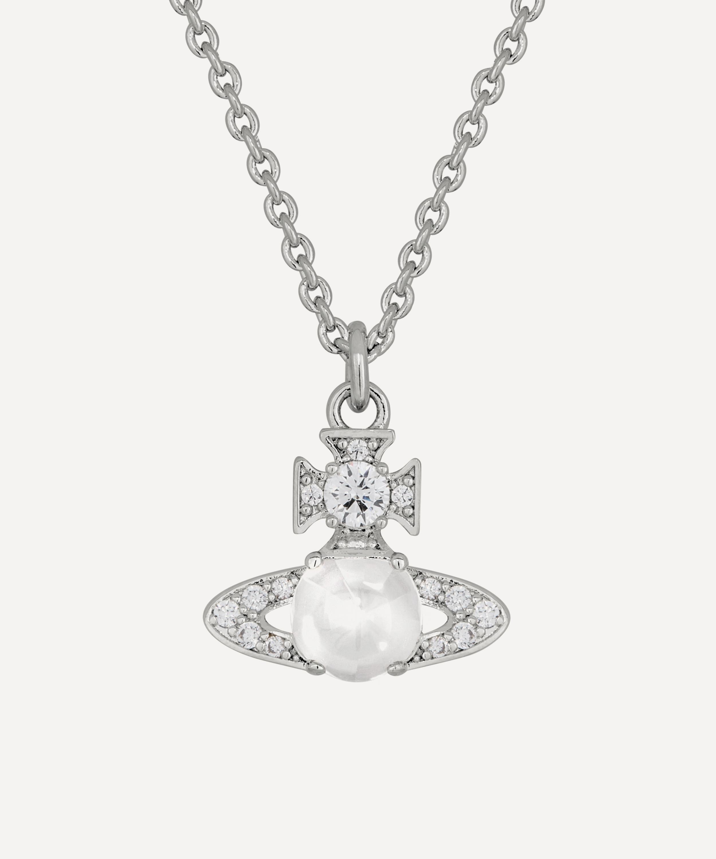 Vivienne Westwood - Silver-Tone Valentina Orb Pendant Necklace image number 0