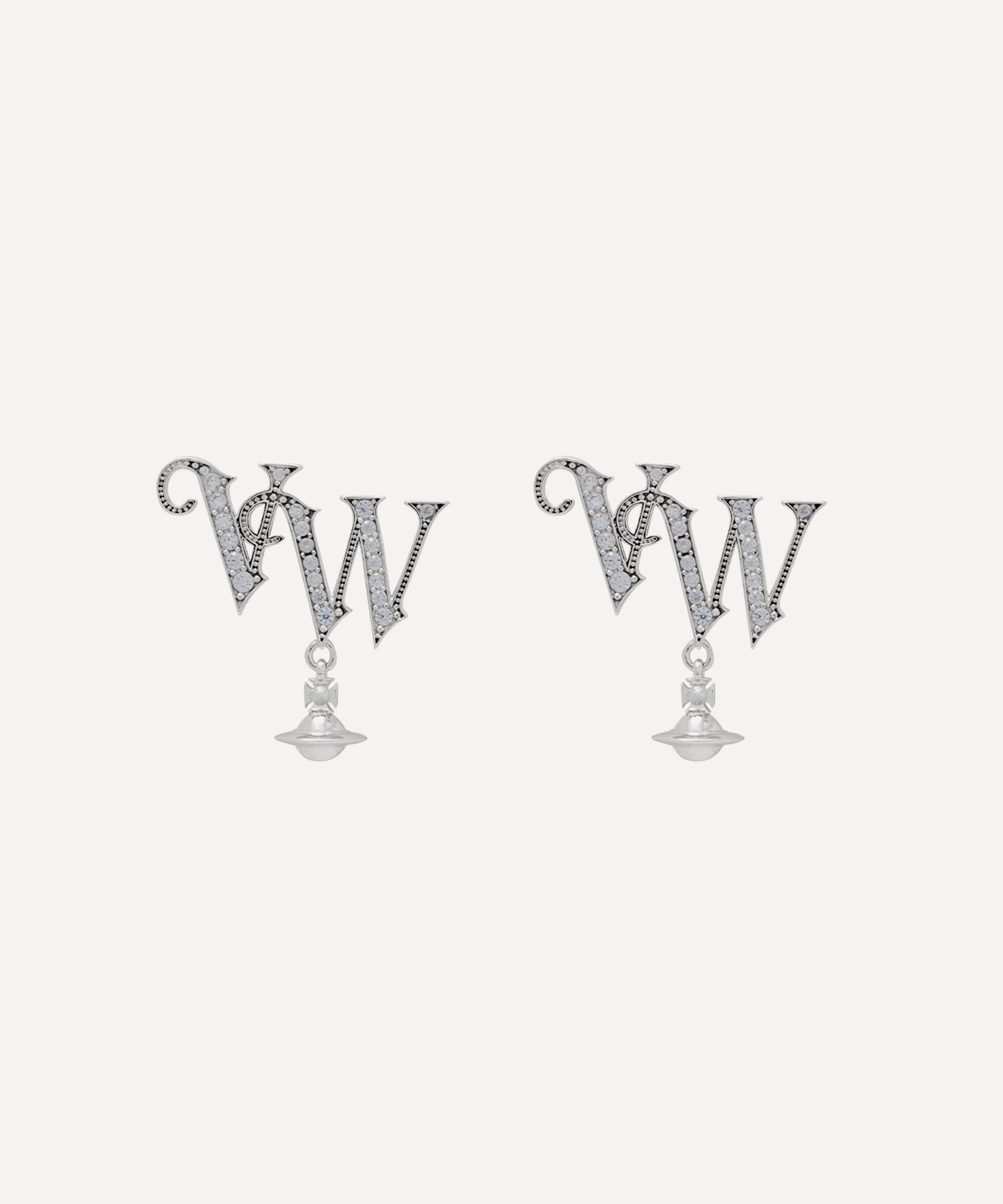 Vivienne Westwood - Silver-Tone VW Stud Earrings