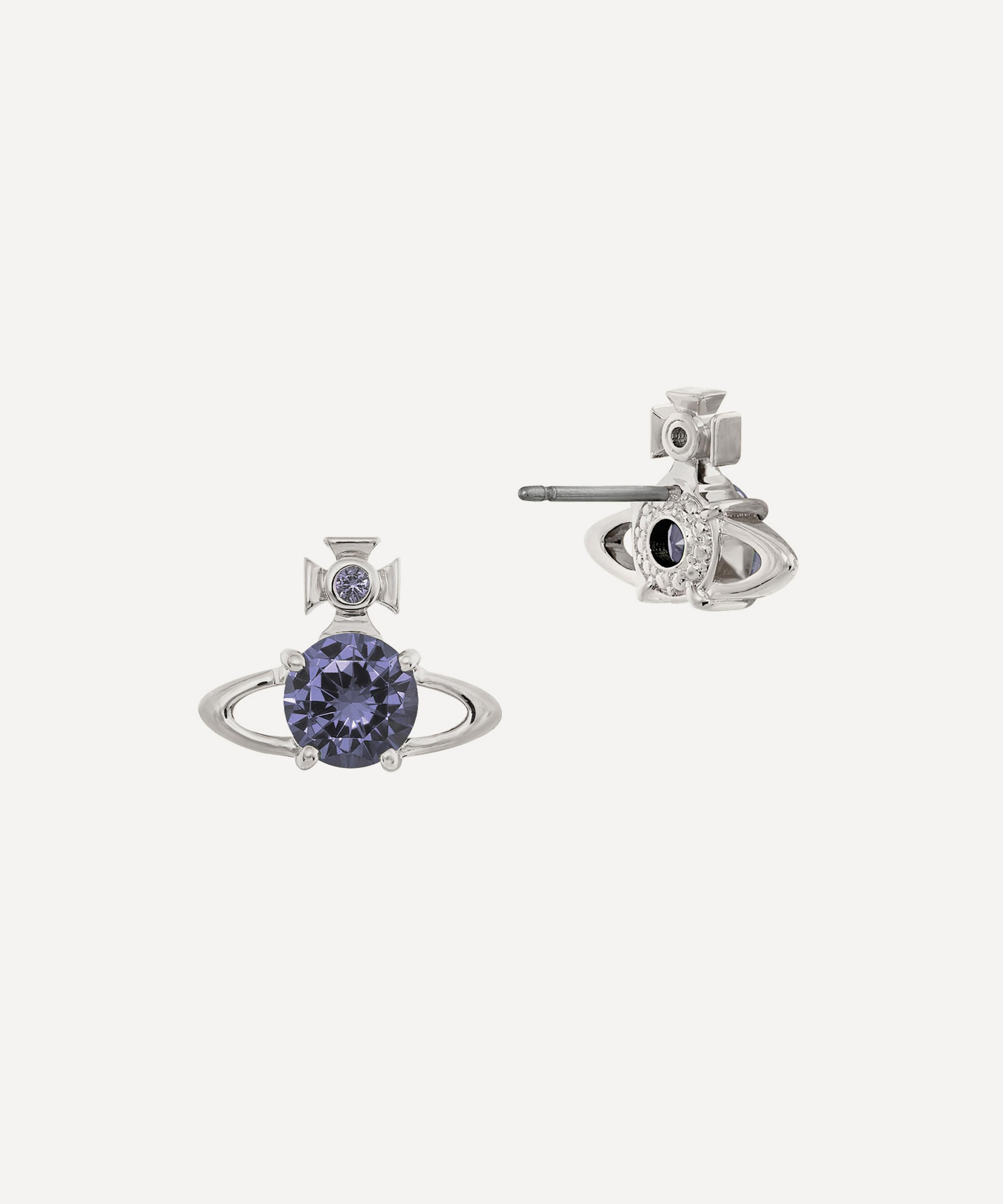 Vivienne Westwood - Silver-Tone Reina Stud Earrings image number 1