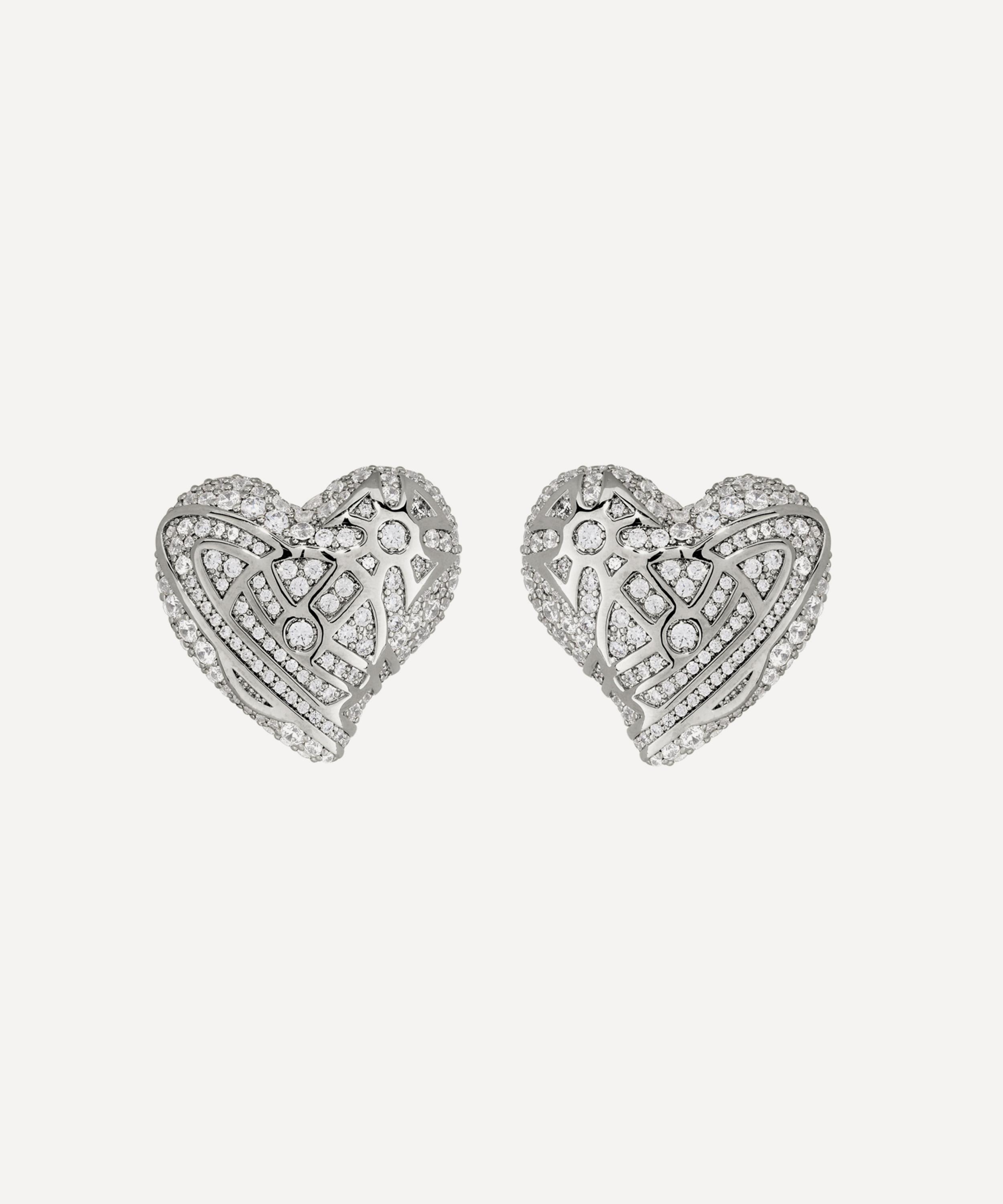 Vivienne Westwood Silver-Tone Evangeline Stud Earrings | Liberty