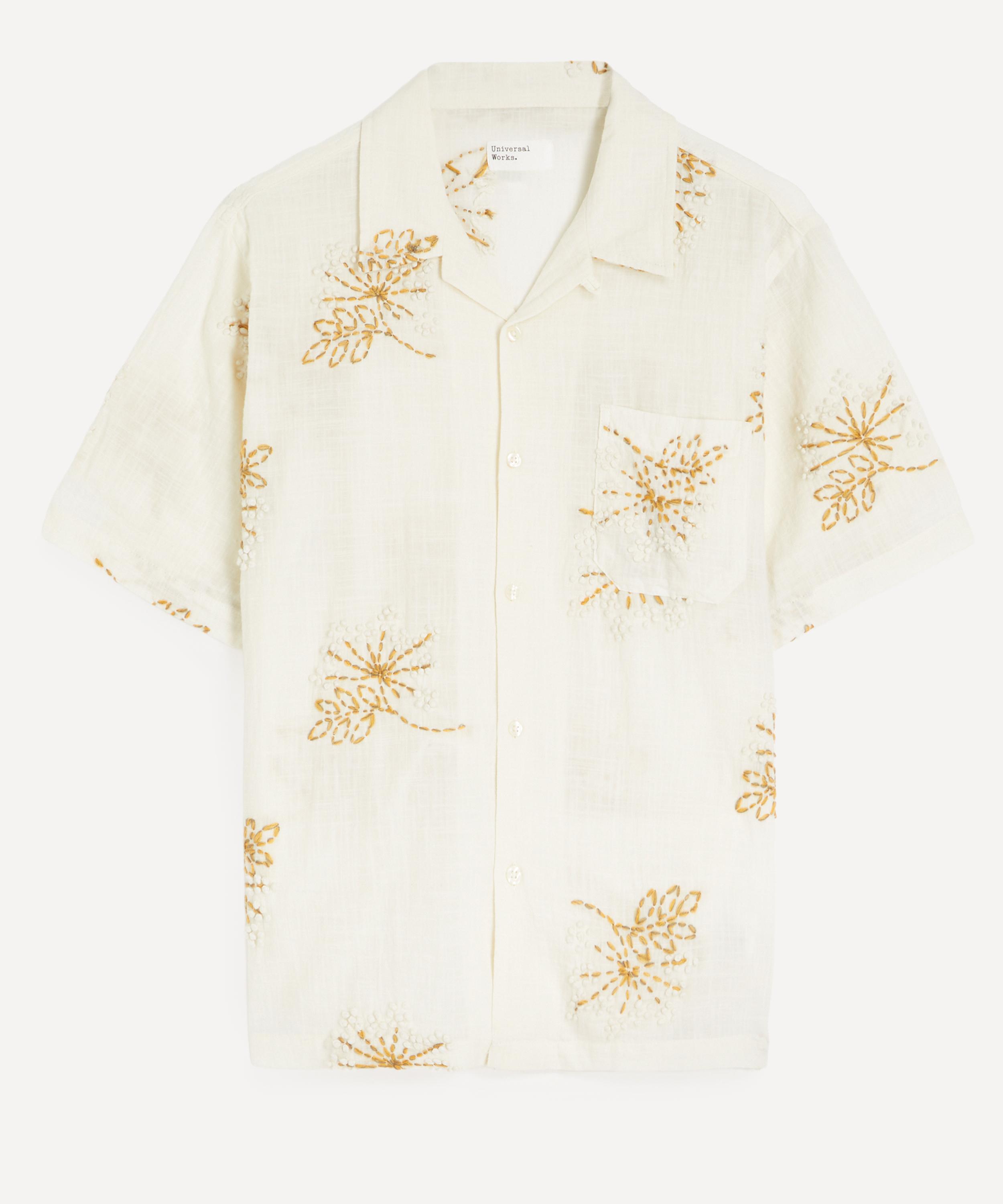 Universal Works - Ecru Embroidered Road Shirt