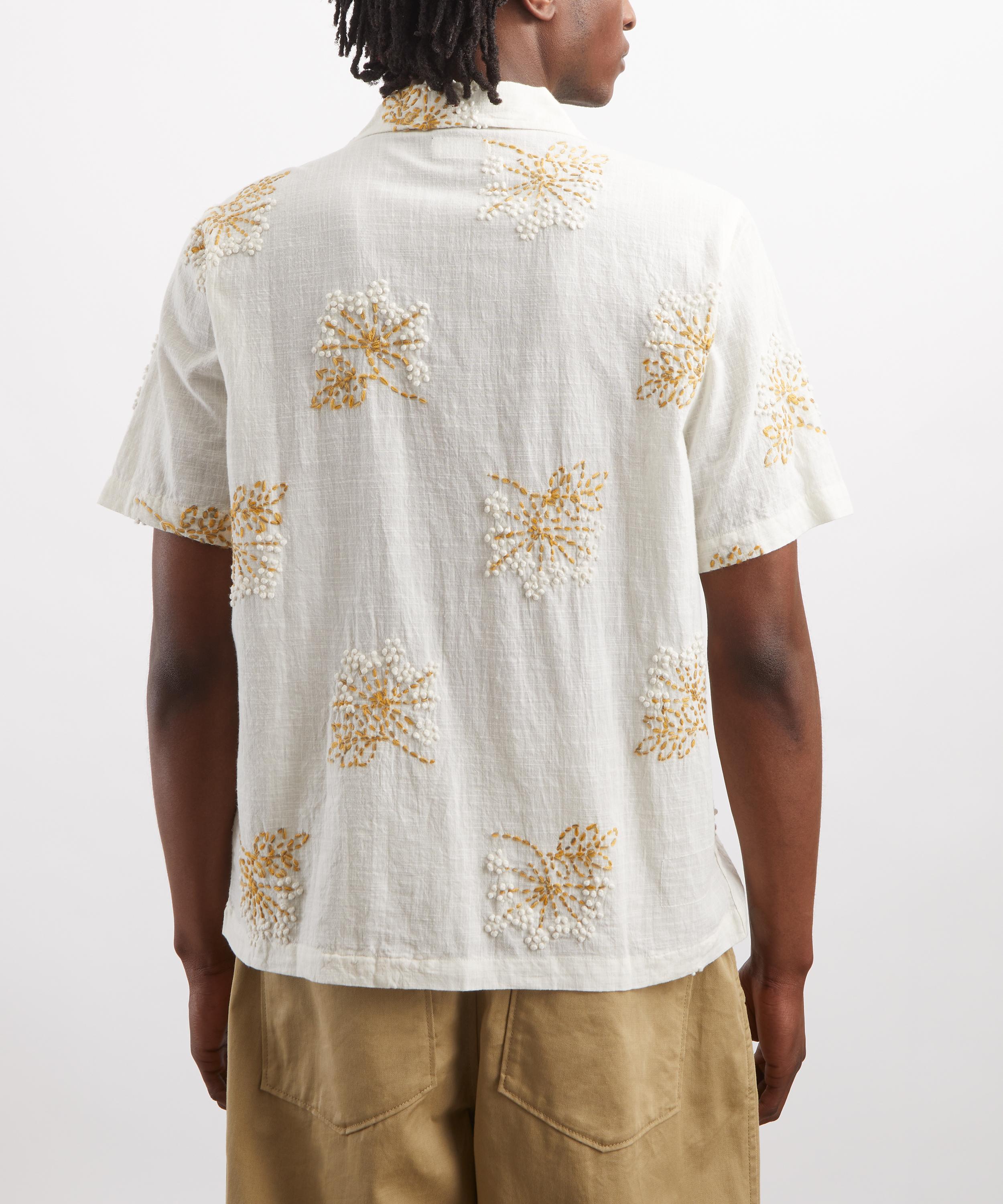 Universal Works - Ecru Embroidered Road Shirt image number 3