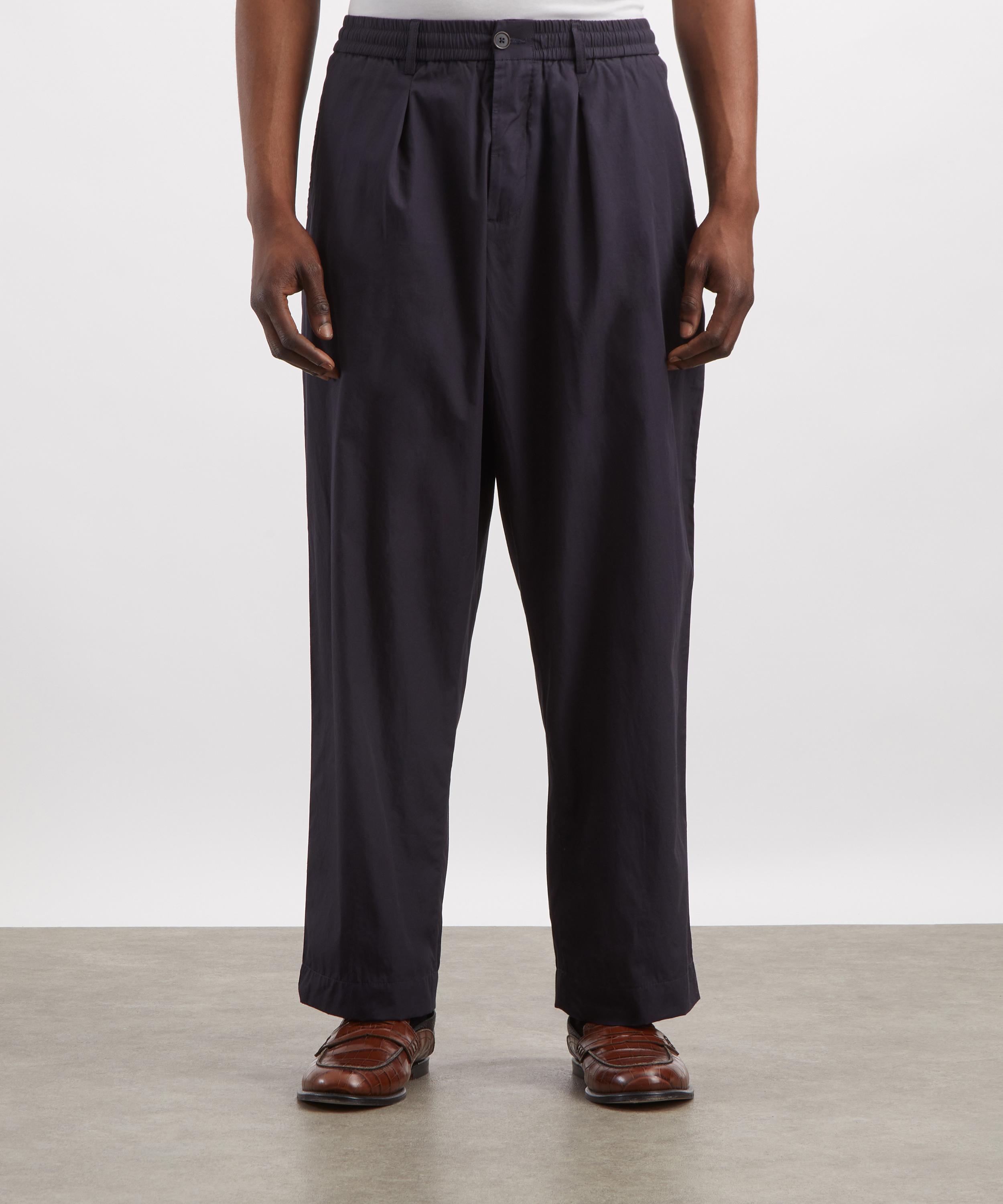 Universal Works - Navy Broadcloth Oxford Trousers image number 2