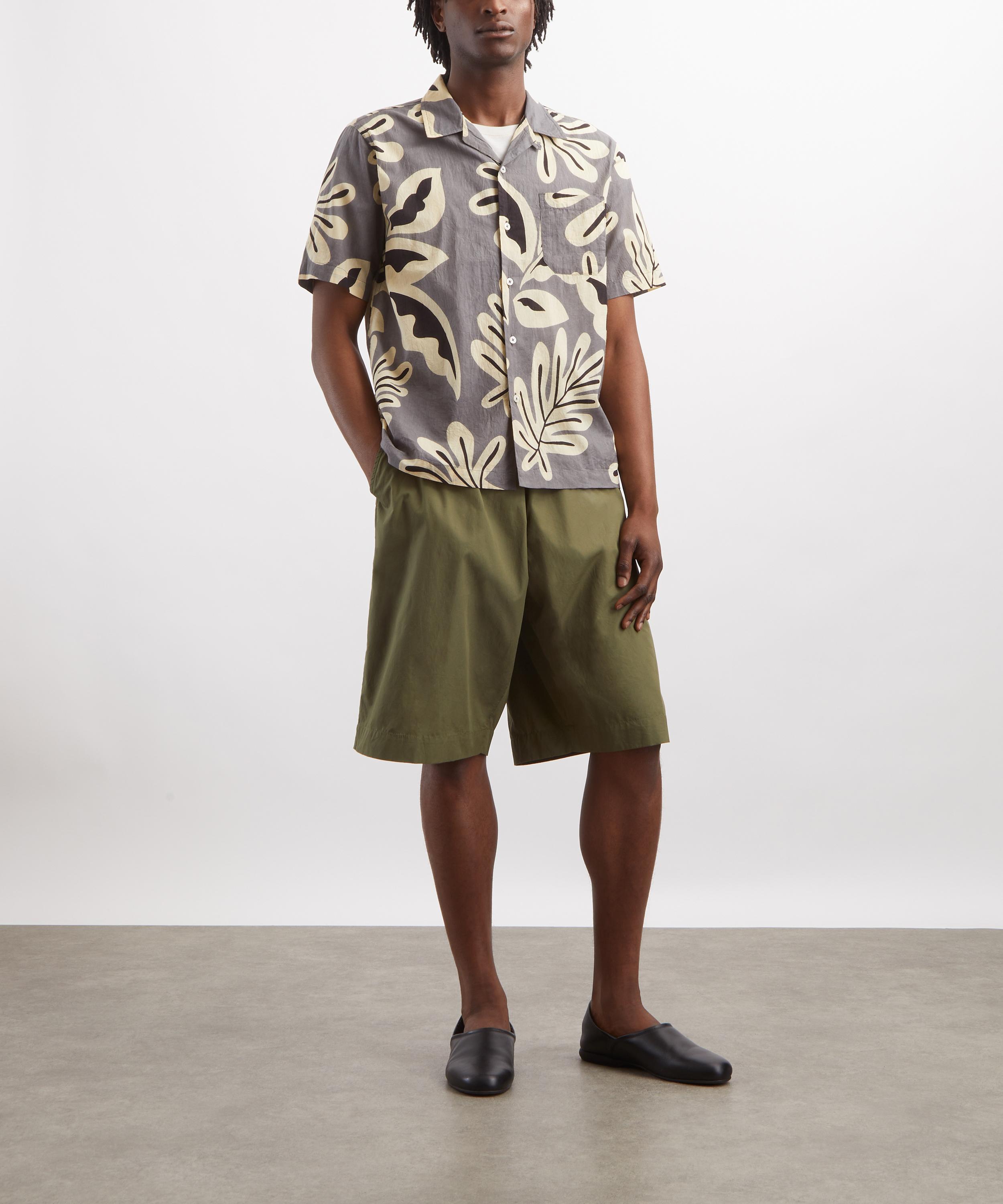 Universal Works - Grey Baja Print Road Shirt image number 1