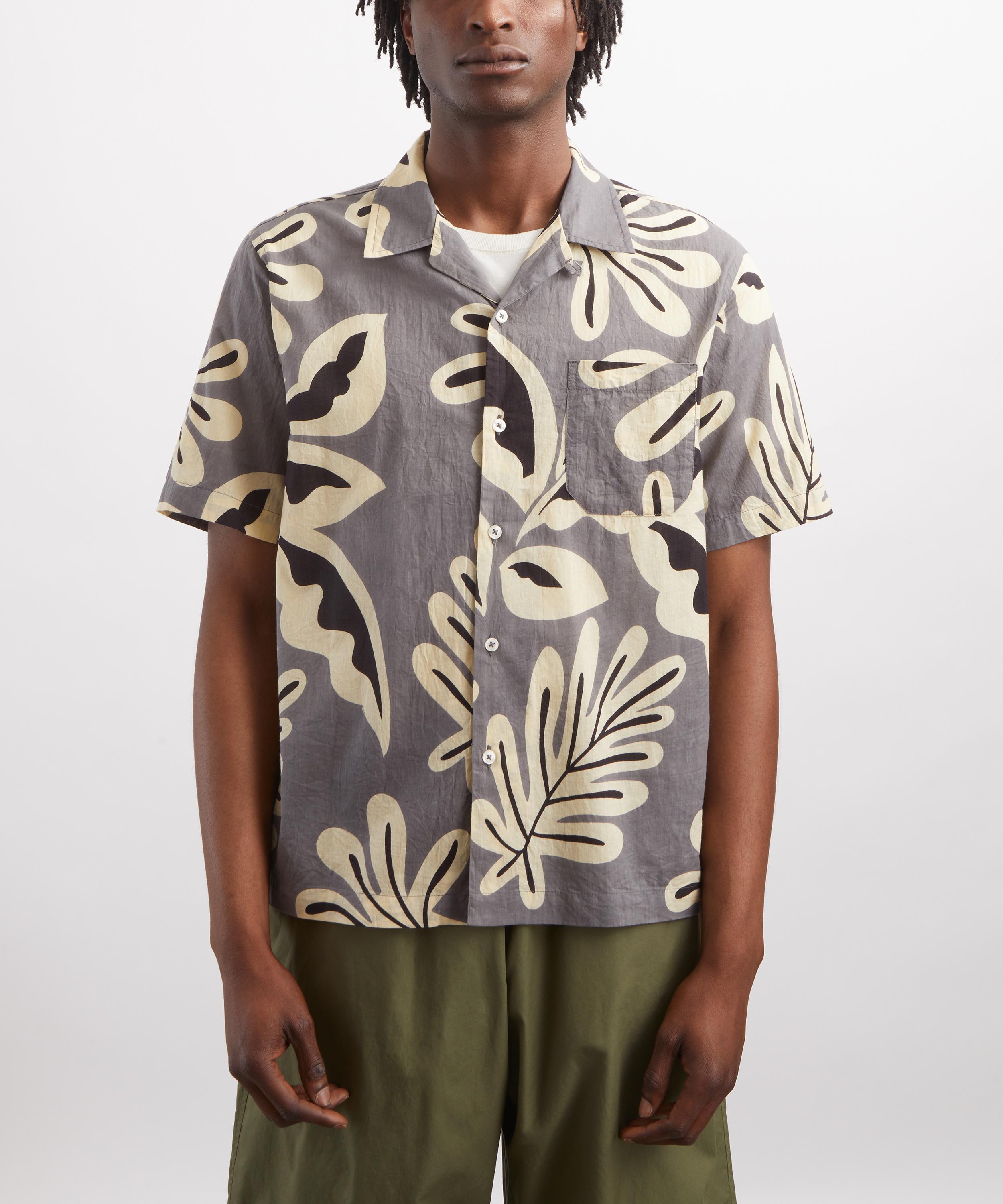 Universal Works - Grey Baja Print Road Shirt image number 2