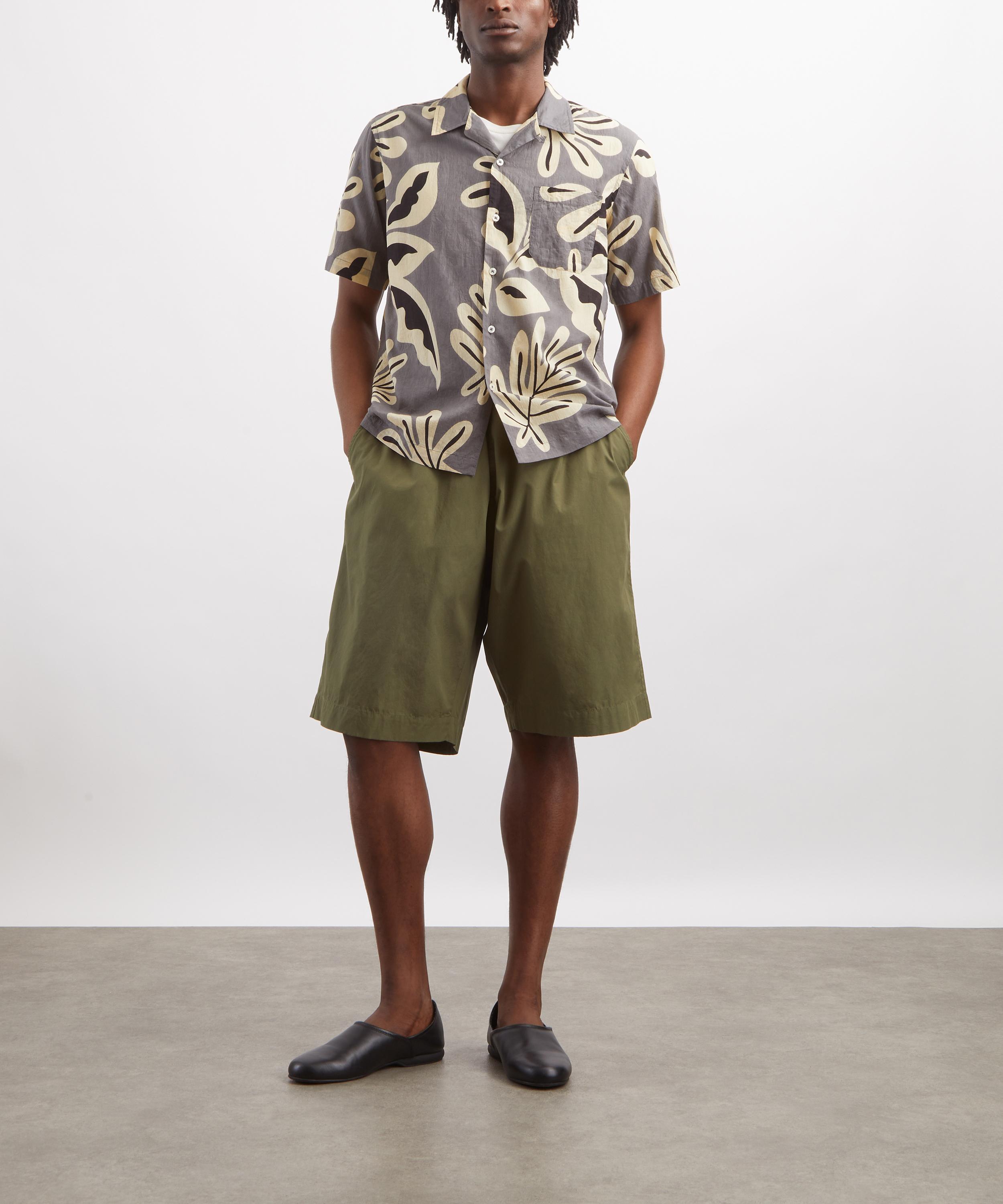 Universal Works - Olive Broadcloth Vacation Shorts image number 1