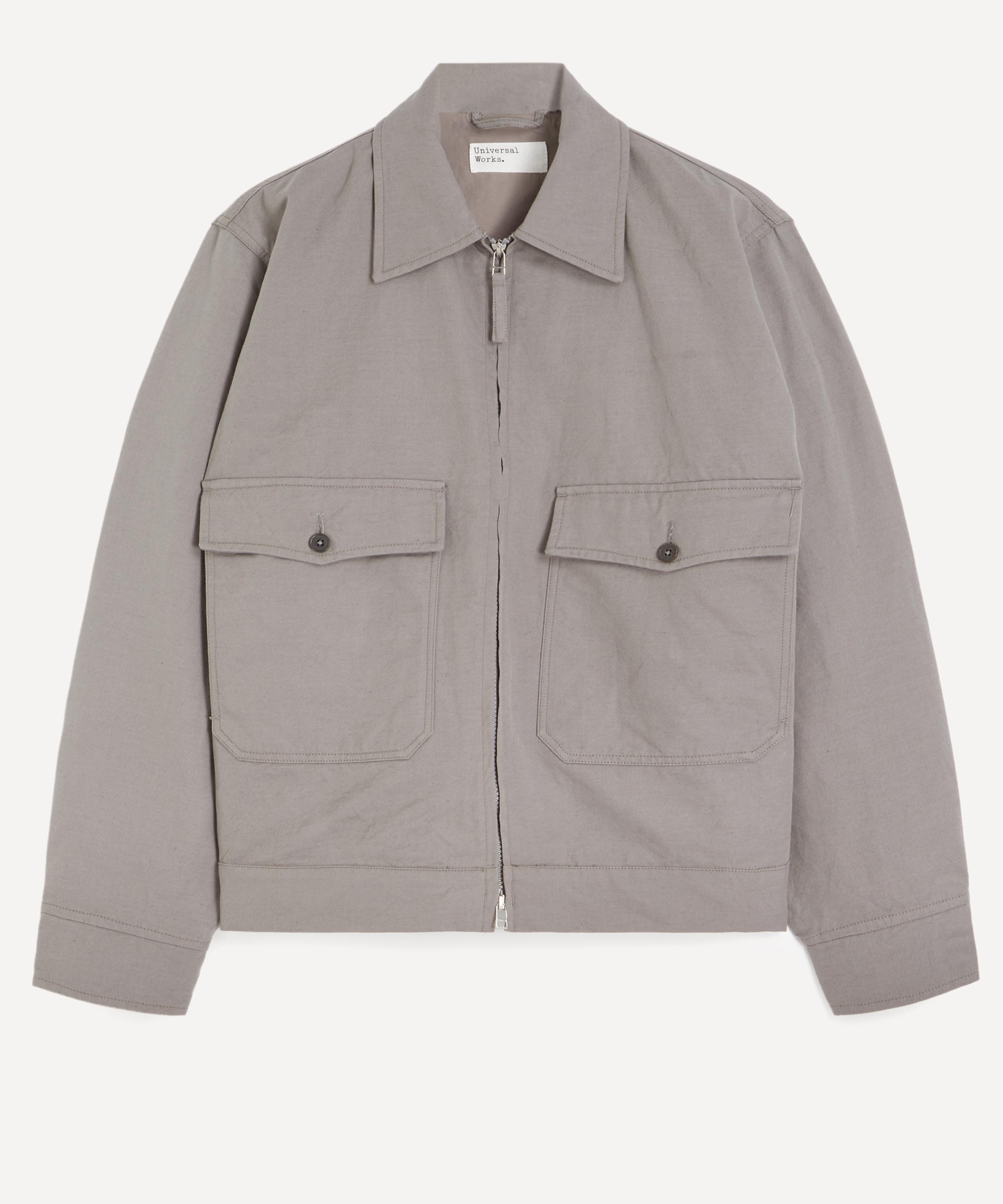 Universal Works - Mid-Grey Linen Slub Weave E130 Jacket