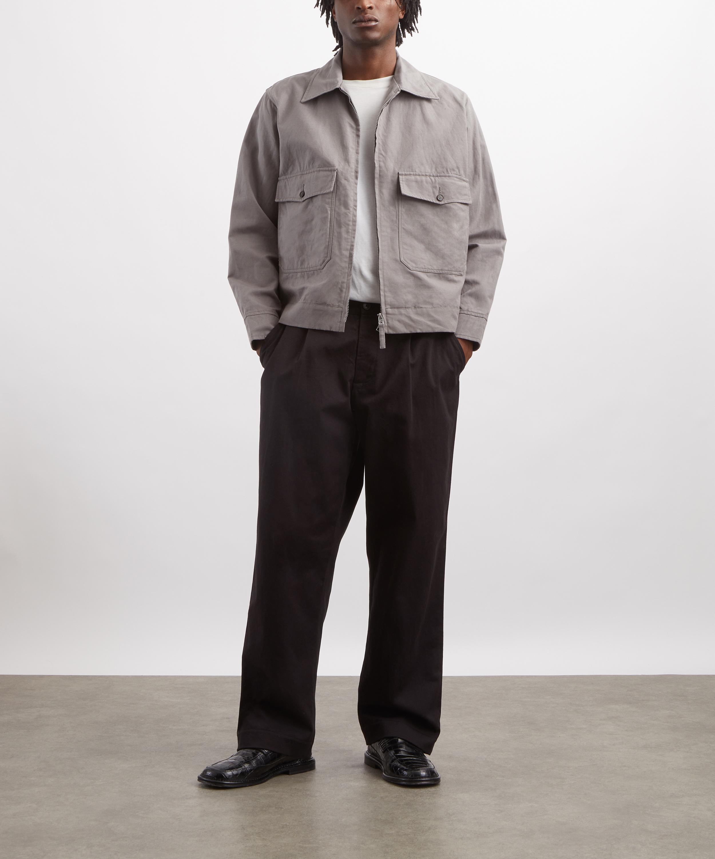 Universal Works - Mid-Grey Linen Slub Weave E130 Jacket image number 1