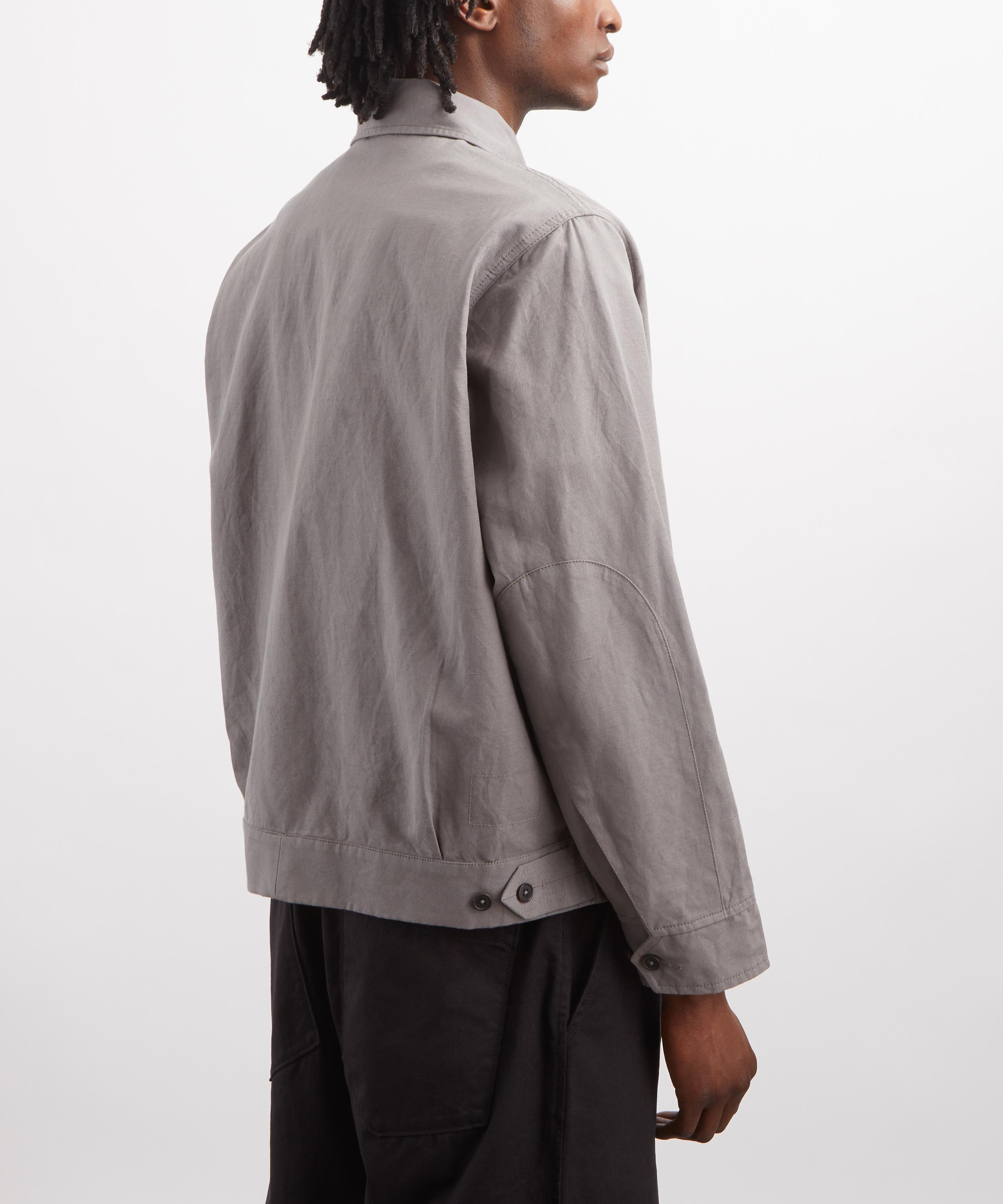 Universal Works - Mid-Grey Linen Slub Weave E130 Jacket image number 3