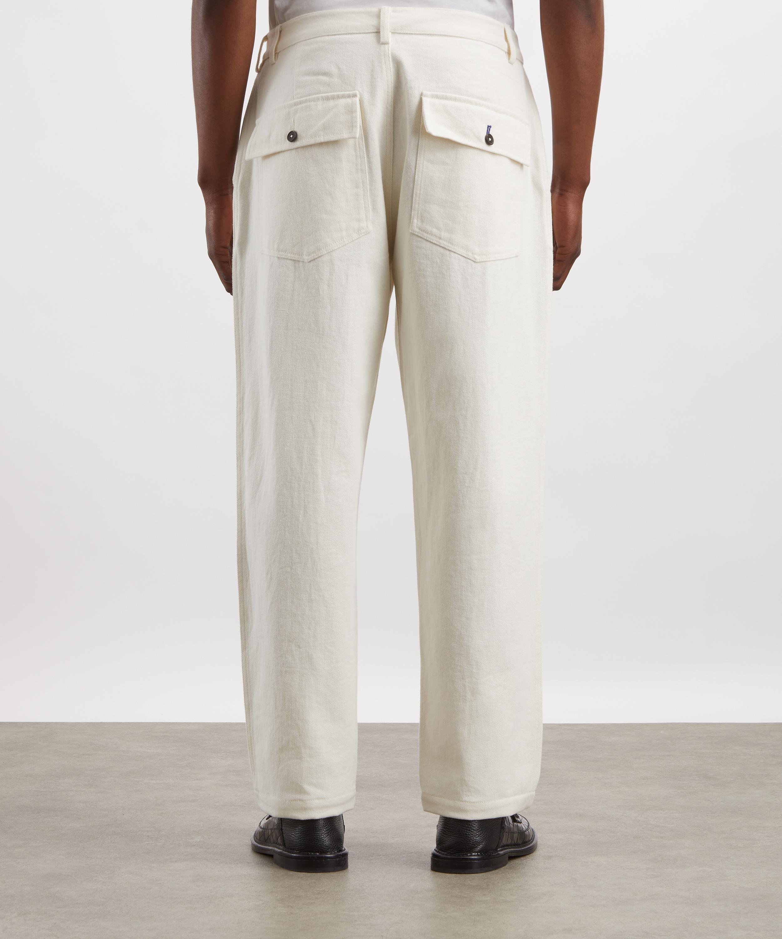 Universal Works - Ecru Slub Drill Drizzy Trousers image number 3