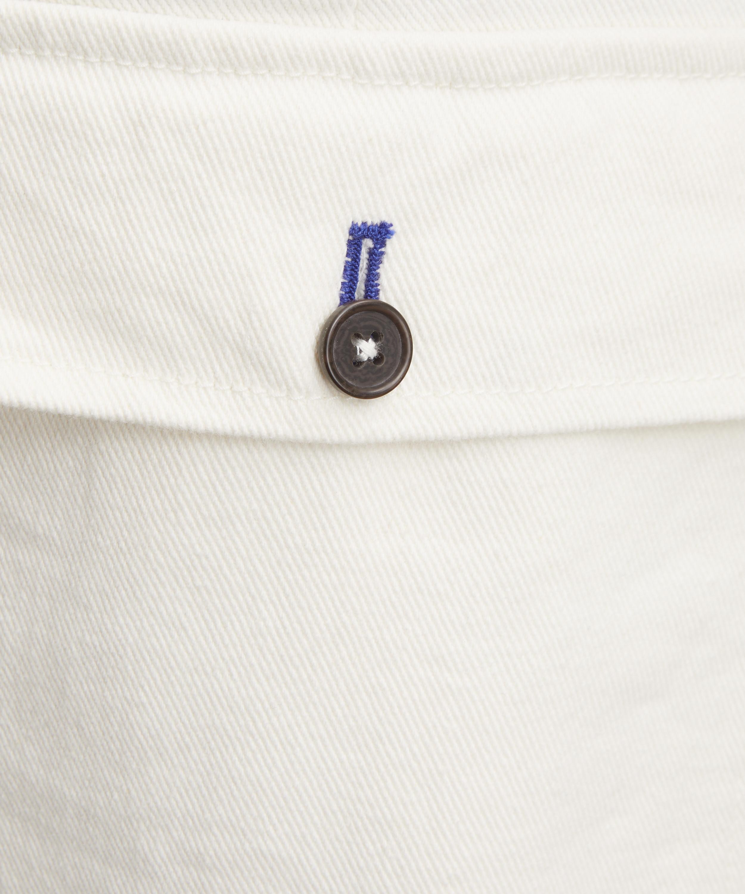 Universal Works - Ecru Slub Drill Drizzy Trousers image number 4