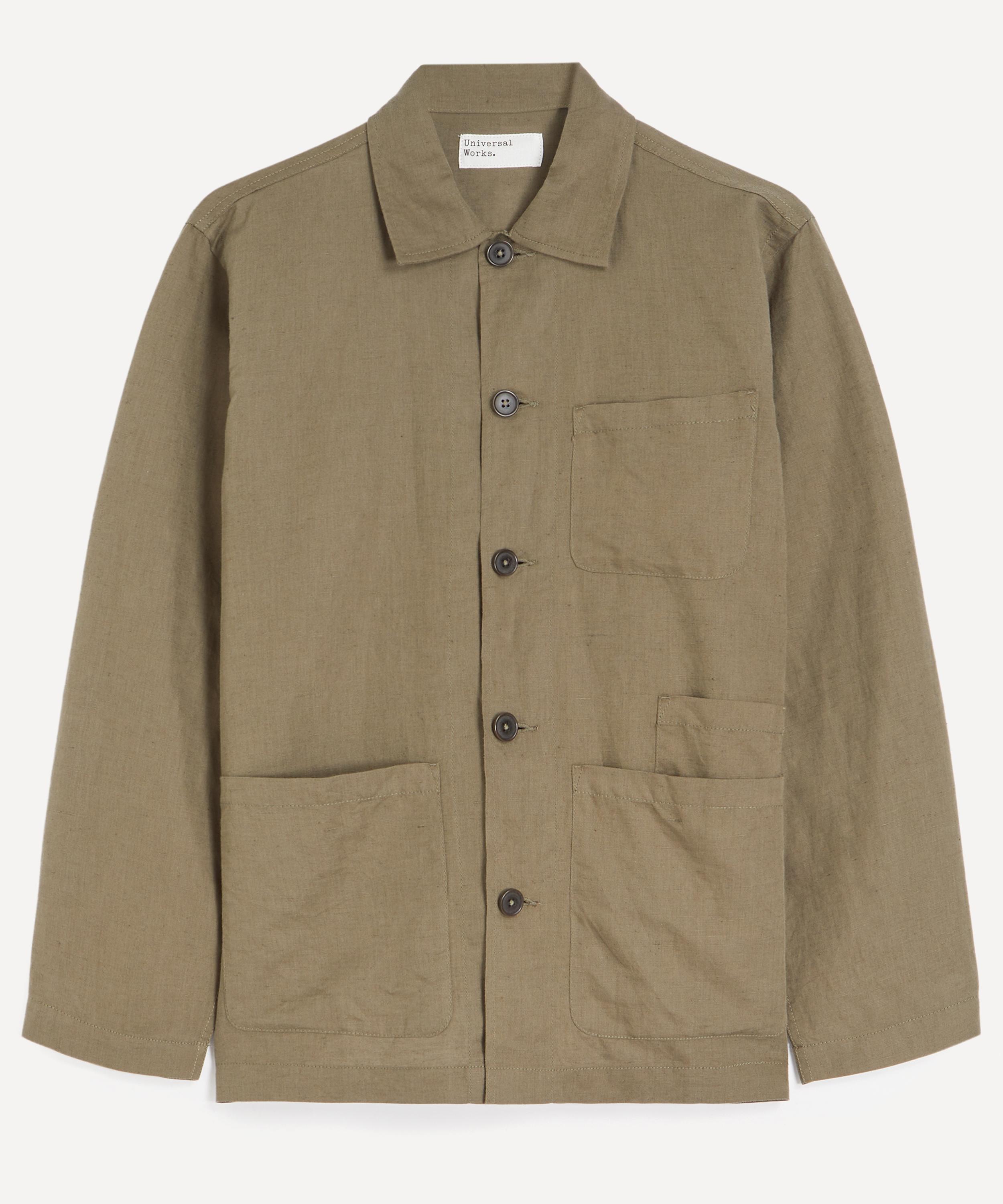Universal Works - Olive Linen-Cotton Bakers Jacket