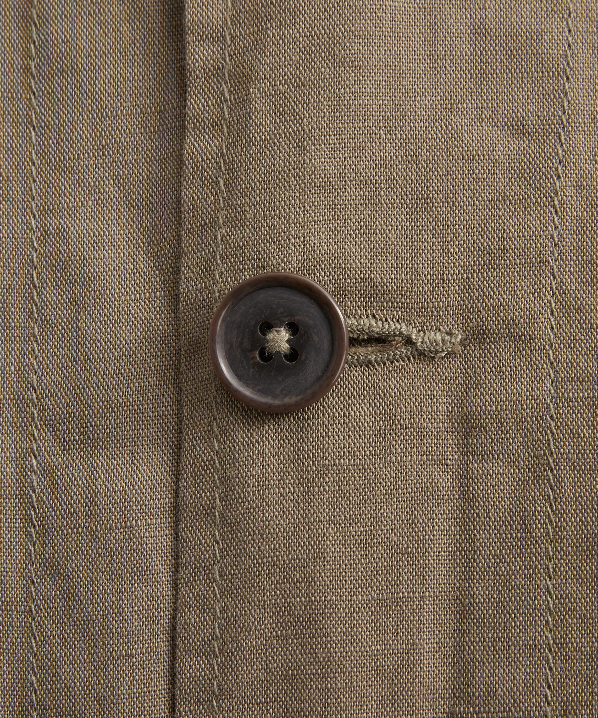 Universal Works - Olive Linen-Cotton Bakers Jacket image number 4