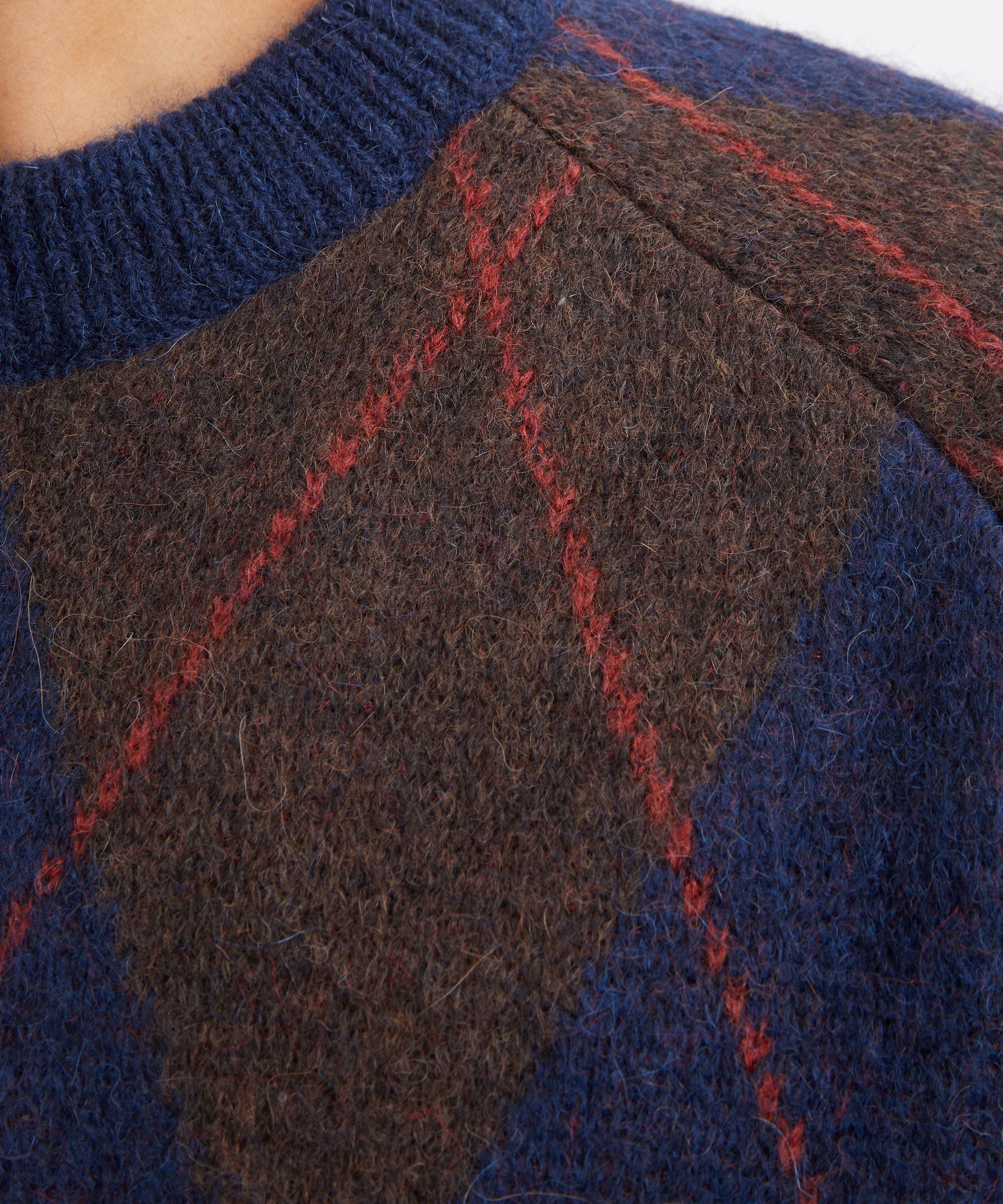 Universal Works - Navy Lyon Argyle Jumper image number 4