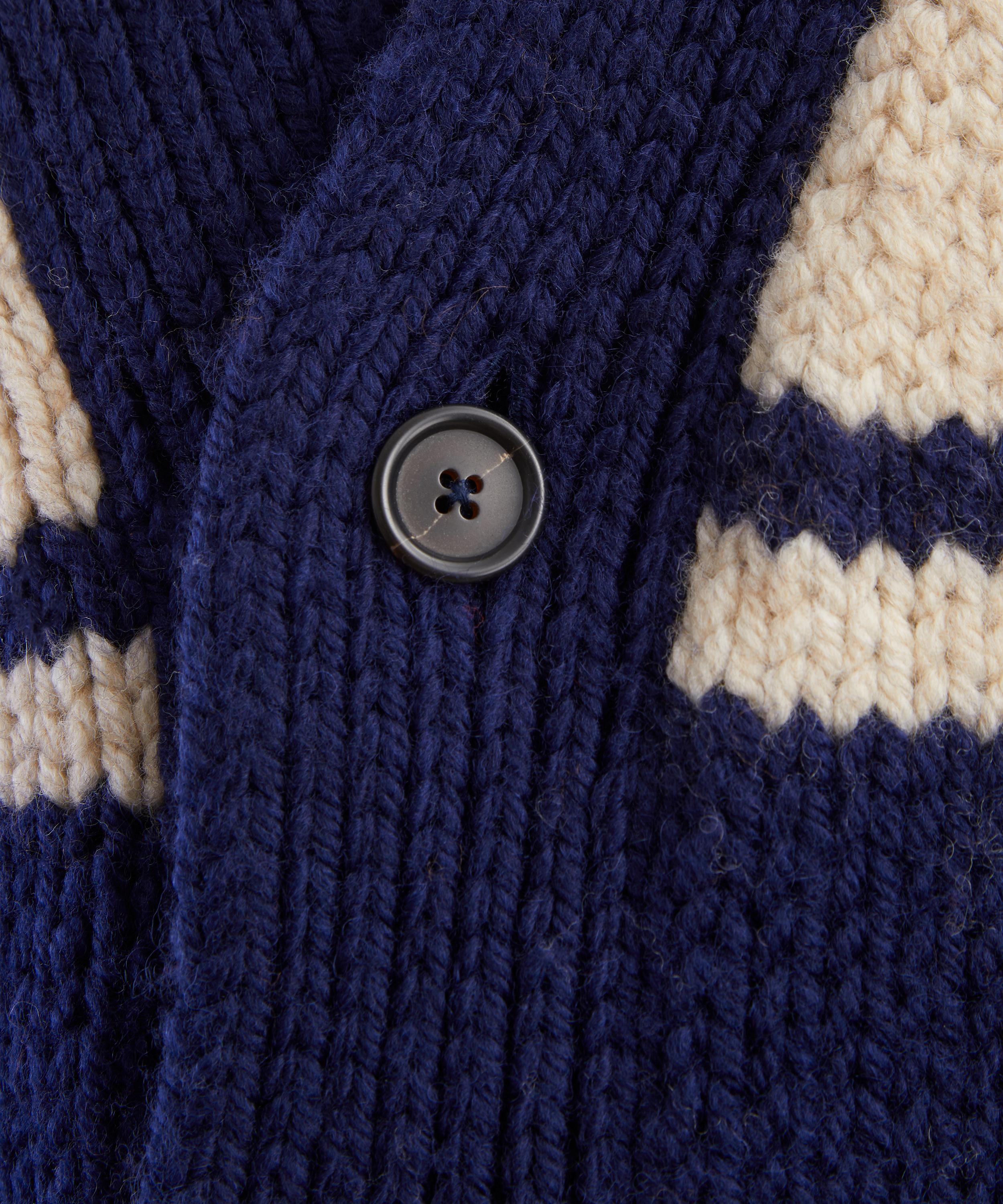 Universal Works - Navy Langdale Cardigan image number 4