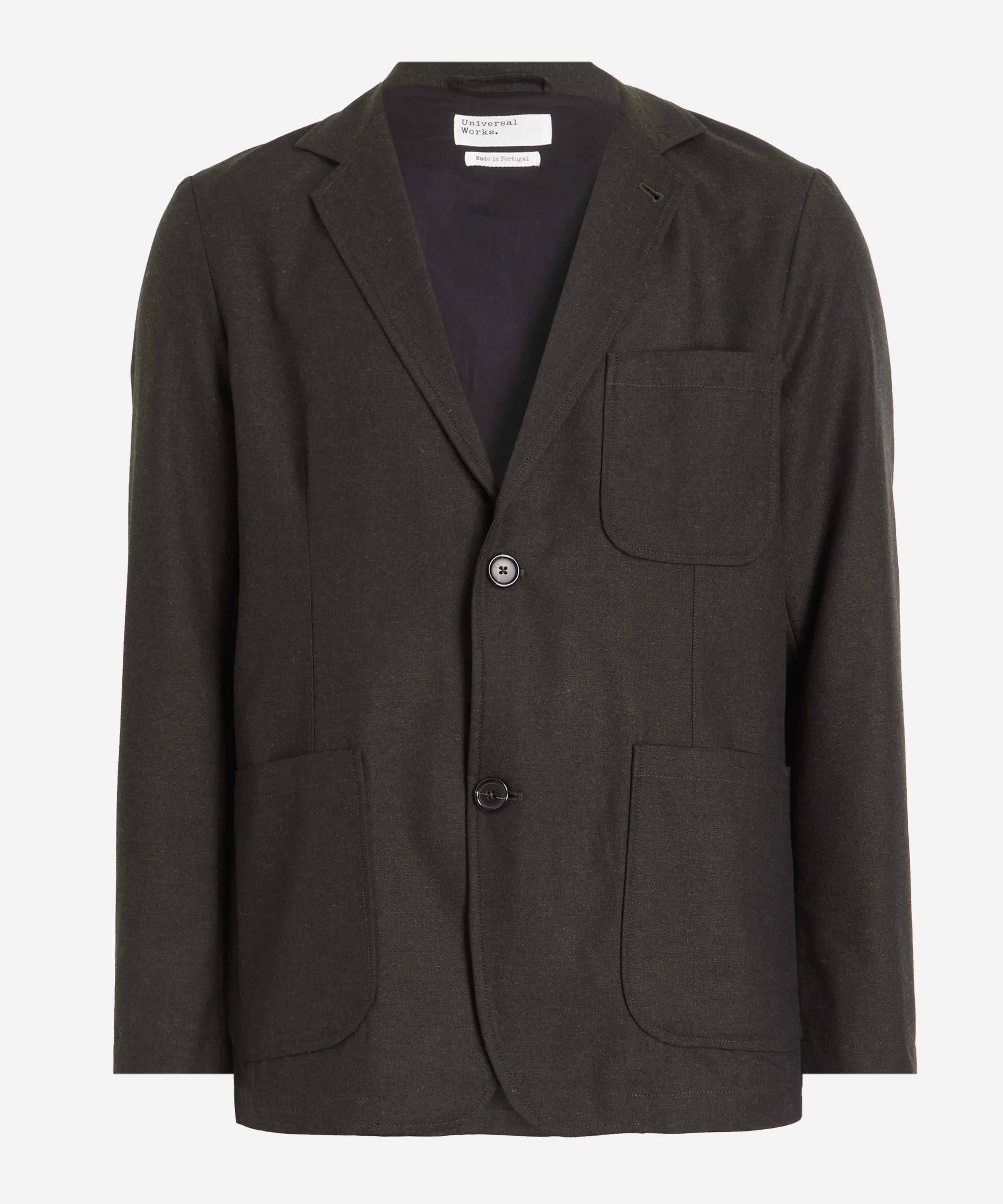 Universal Works - Olive Marl Tropical Suiting Two-Button Jacket image number 0