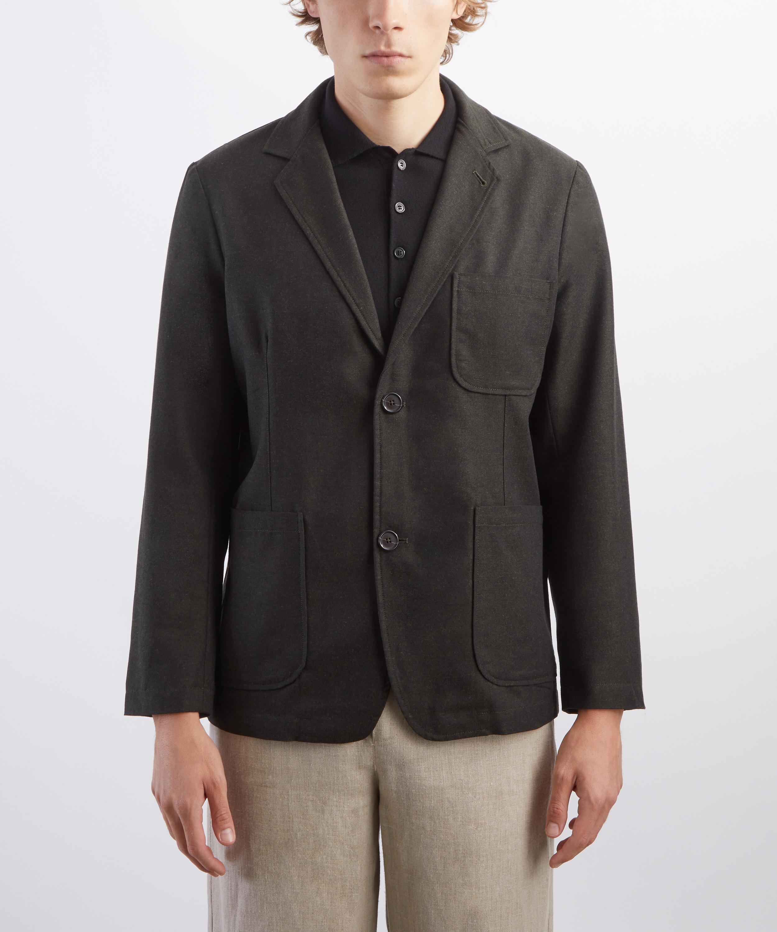 Universal Works - Olive Marl Tropical Suiting Two-Button Jacket image number 2