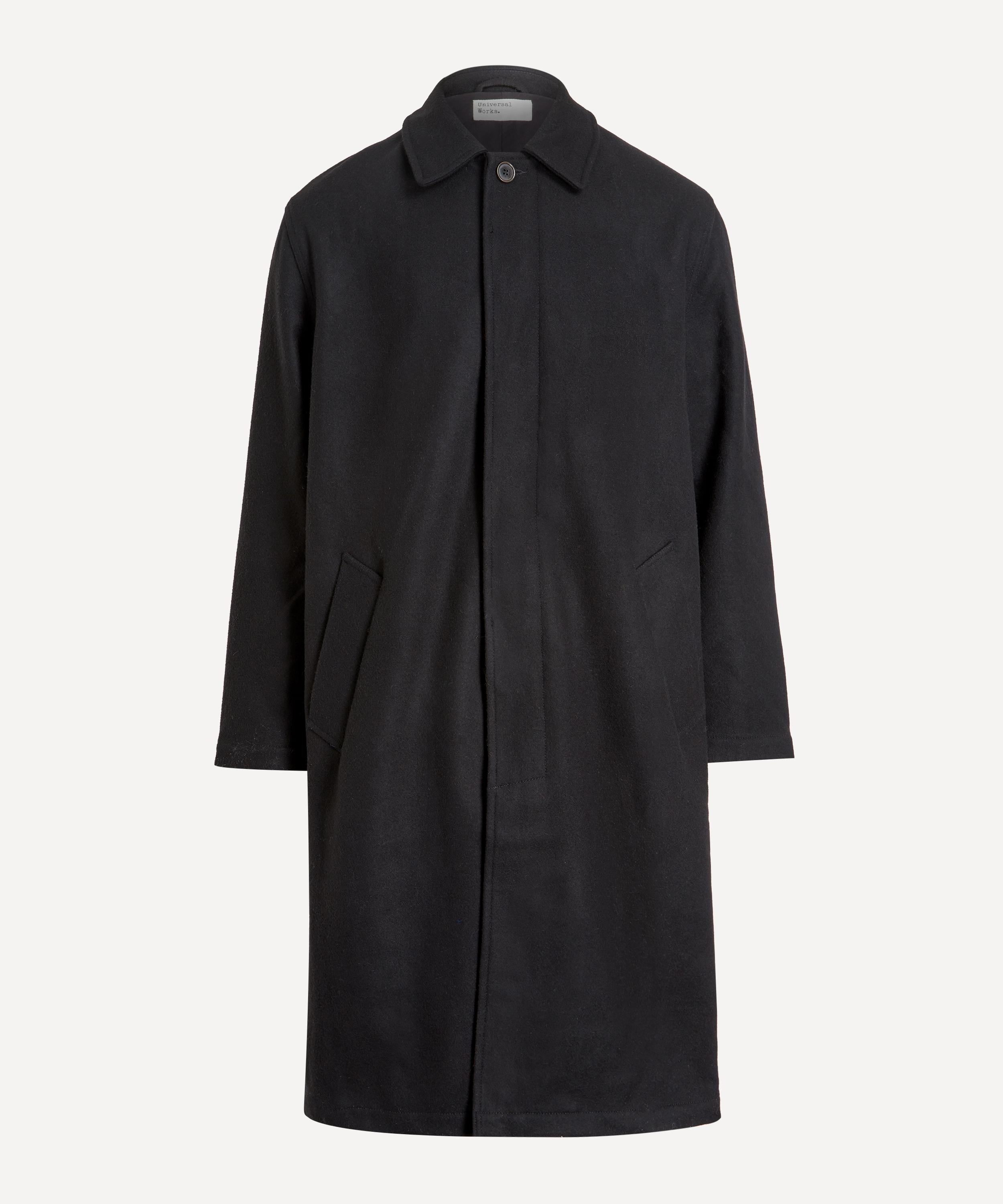 Universal Works - Black Mowbray Mac Coat image number 0