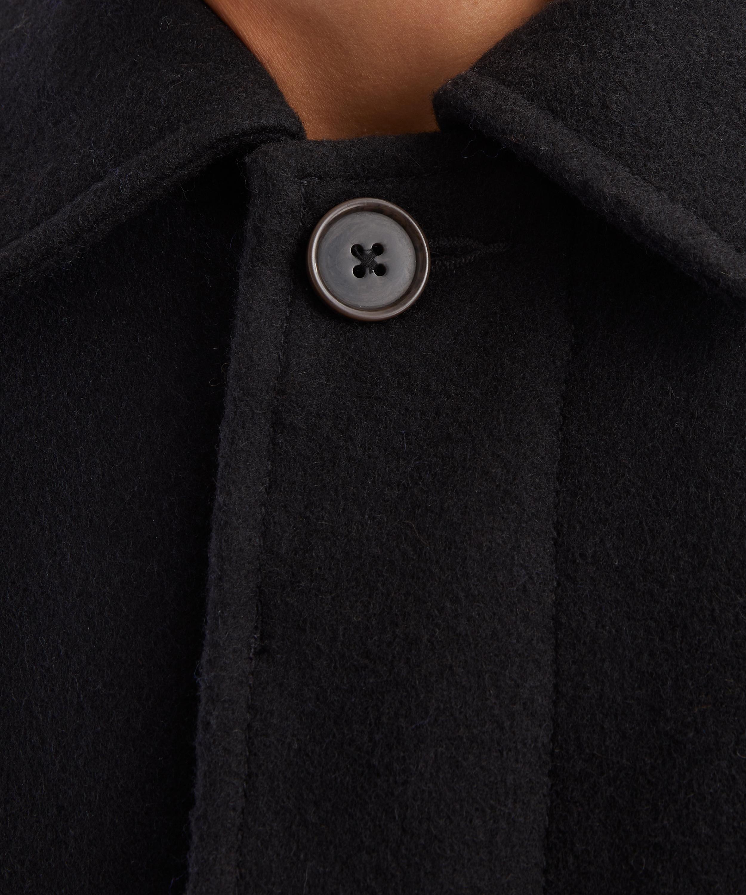 Universal Works - Black Mowbray Mac Coat image number 4