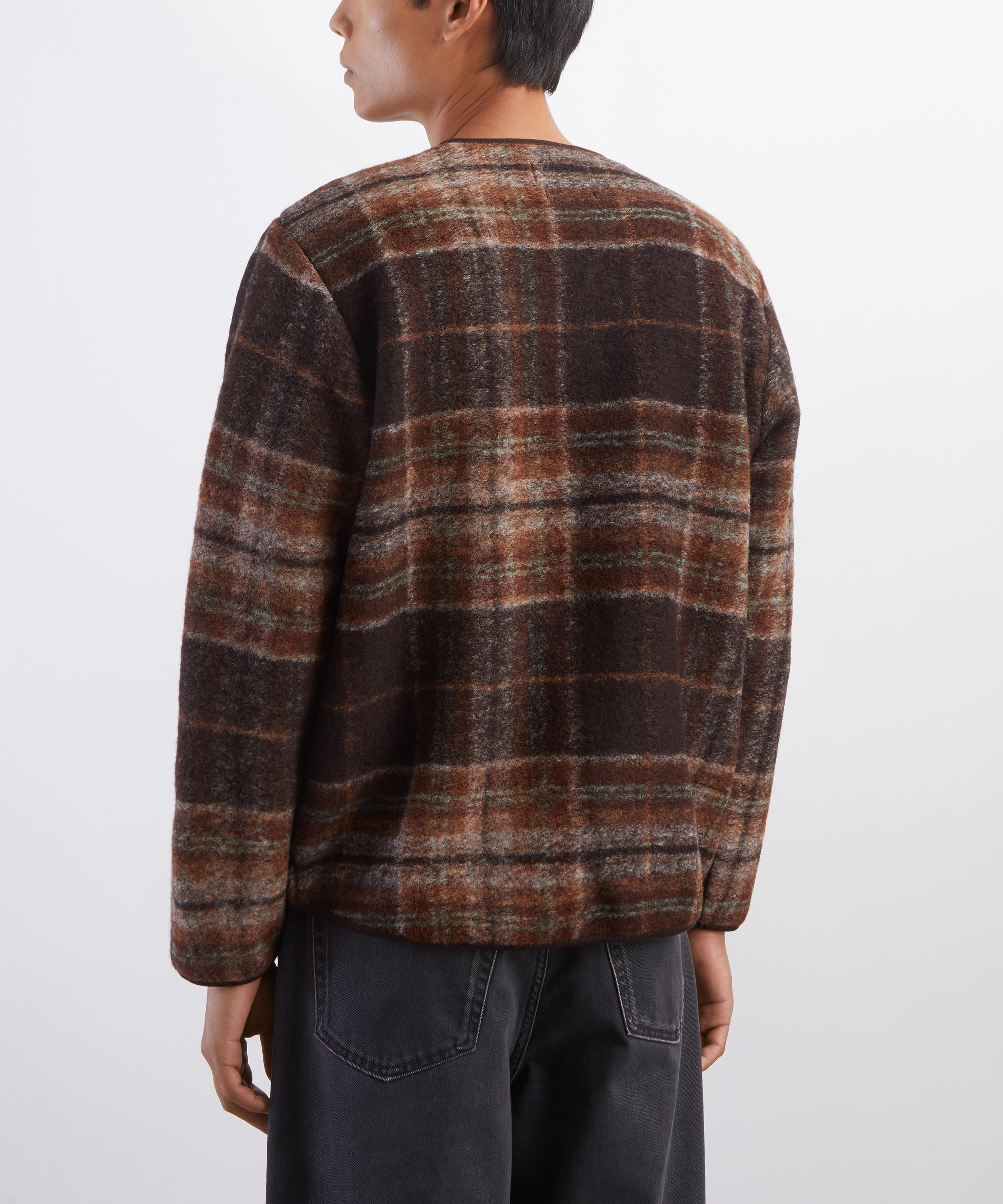 Universal Works - Brown Pino Wool-Fleece Military Liner Jacket image number 3