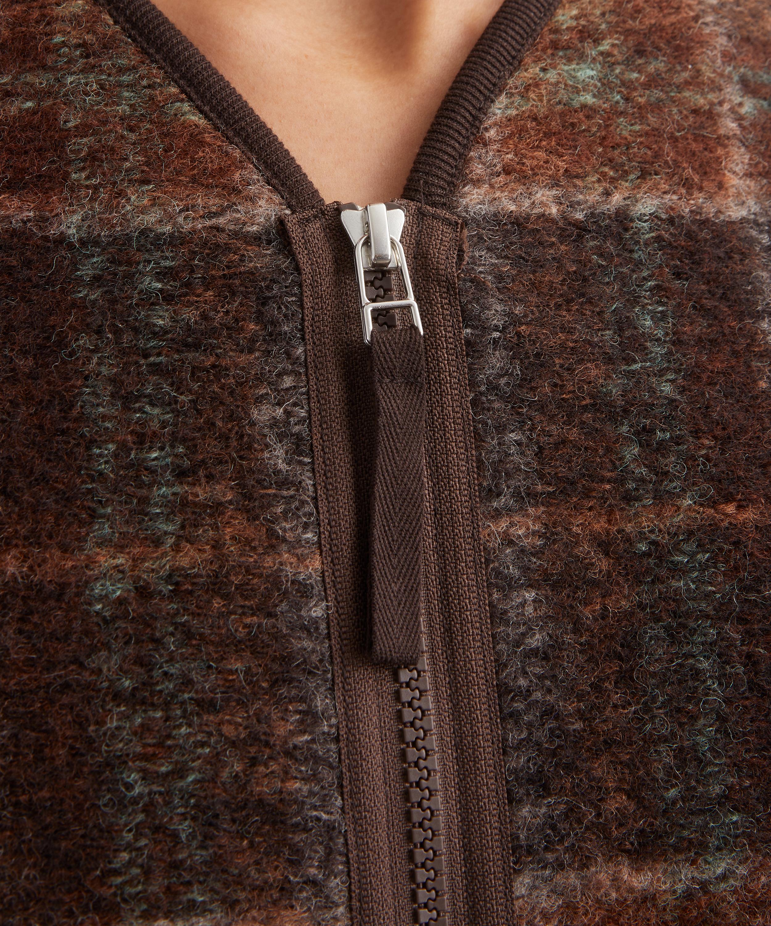 Universal Works - Brown Pino Wool-Fleece Military Liner Jacket image number 4