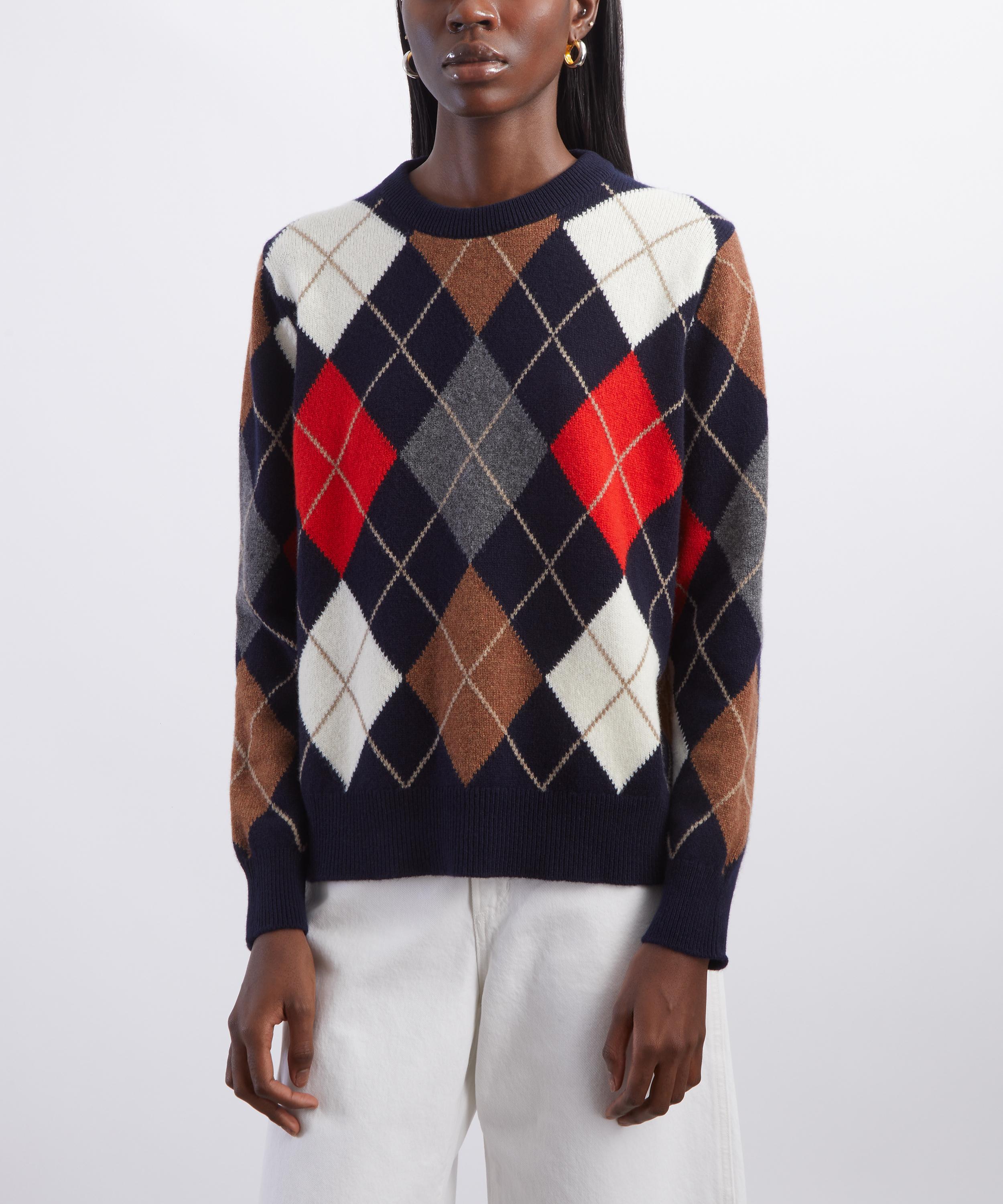 &Daughter - Ava Argyle Crewneck Jumper image number 2