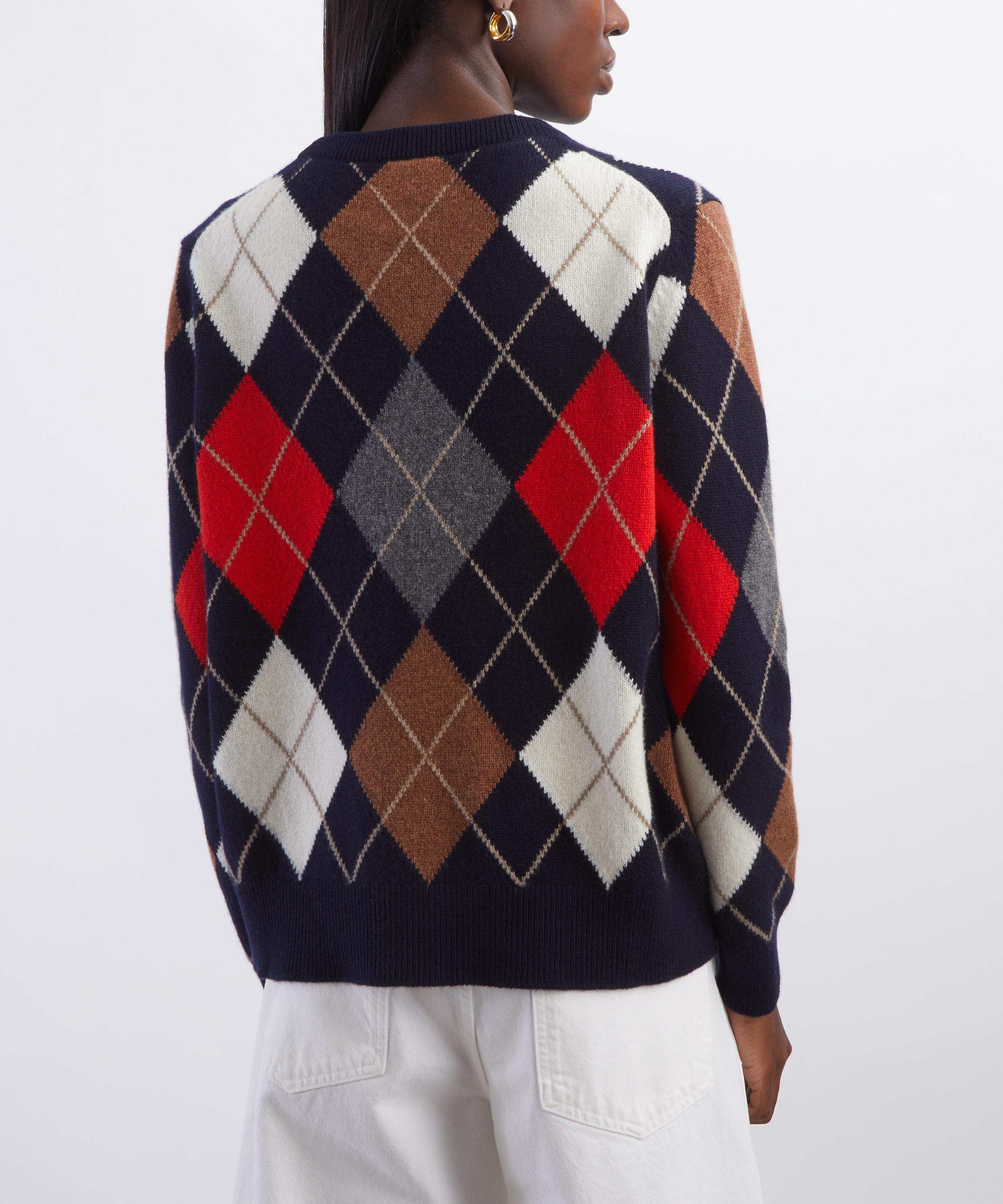 &Daughter - Ava Argyle Crewneck Jumper image number 3