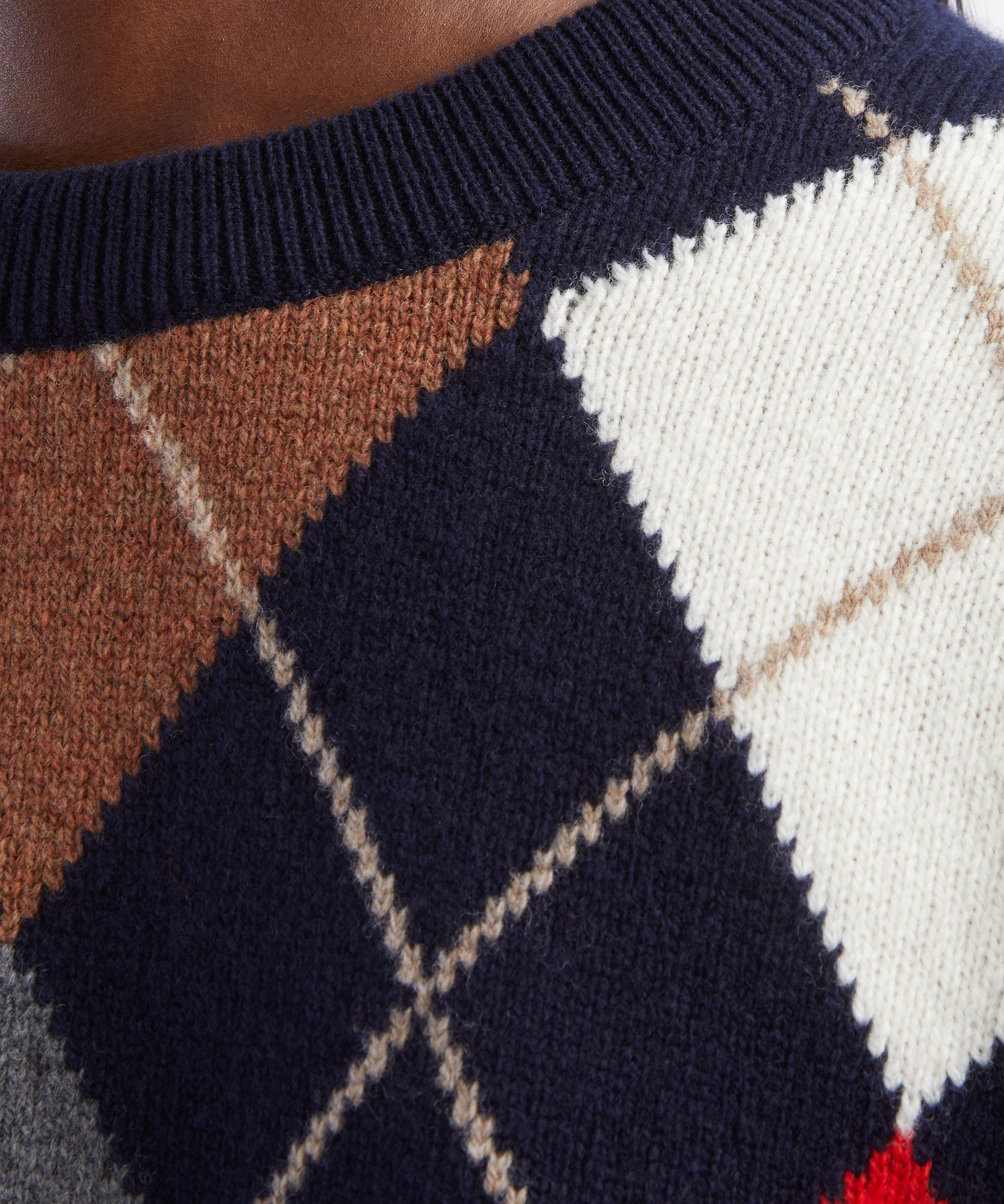 &Daughter - Ava Argyle Crewneck Jumper image number 4