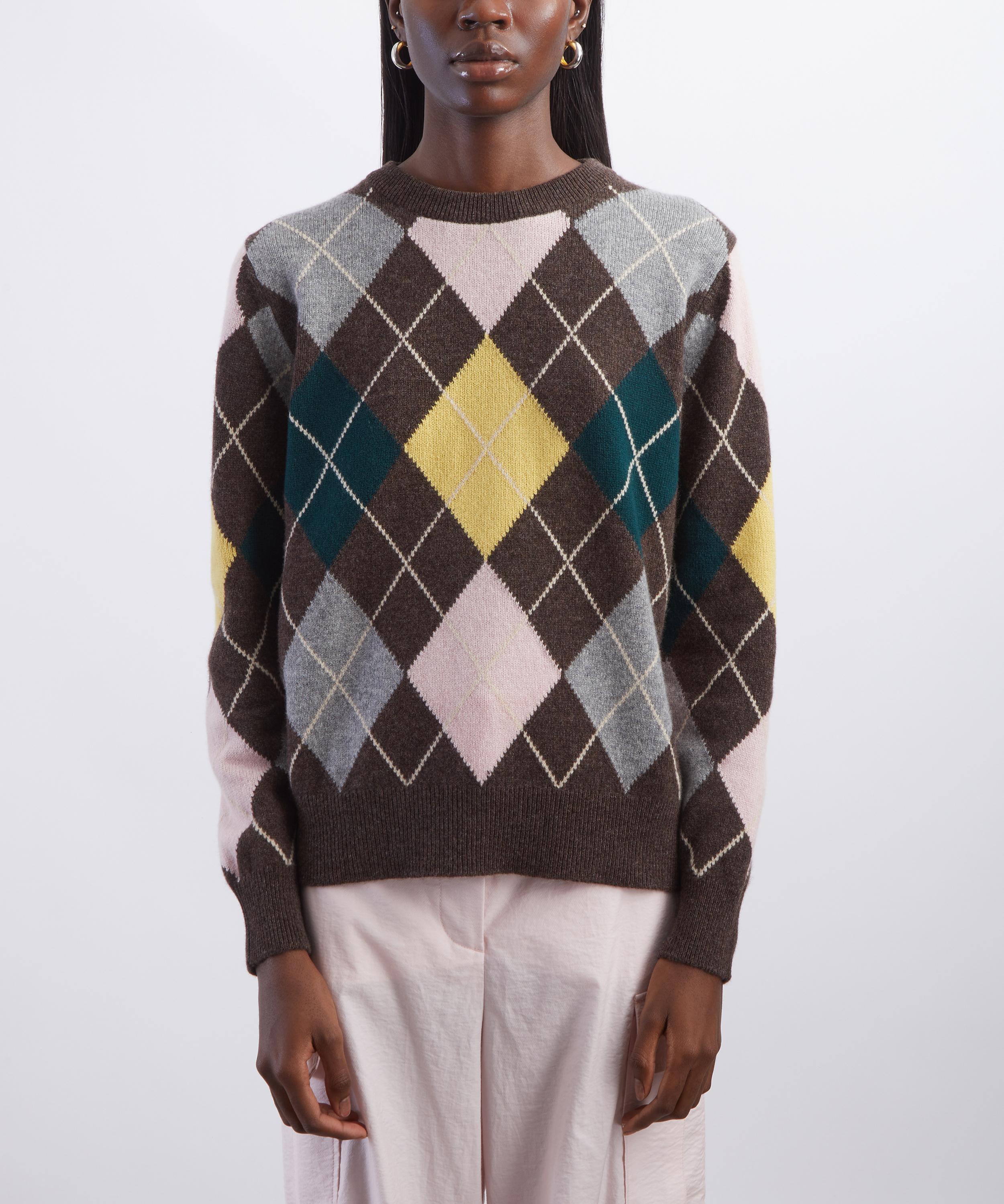 &Daughter - Ava Argyle Crewneck Jumper image number 2