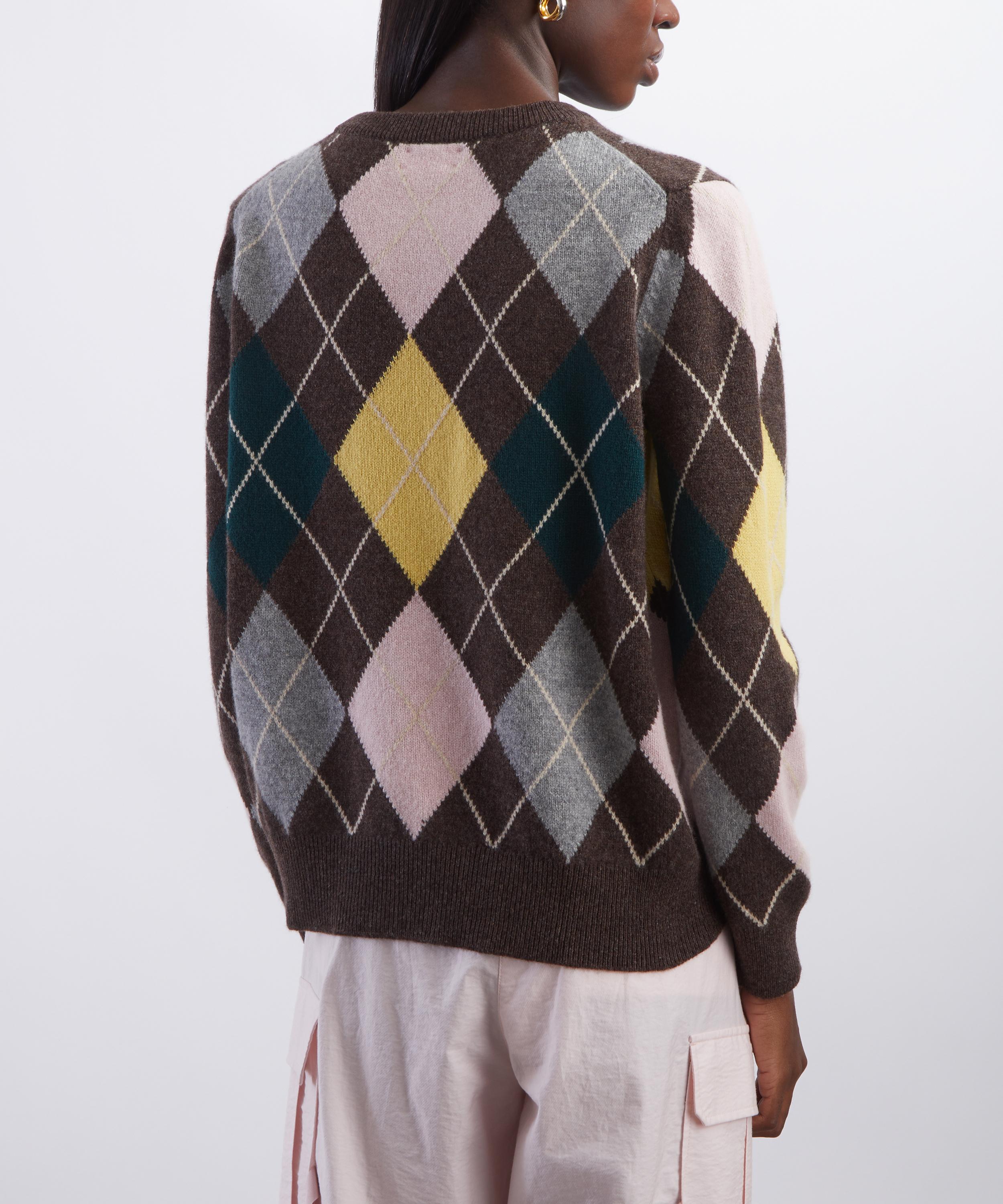 &Daughter - Ava Argyle Crewneck Jumper image number 3