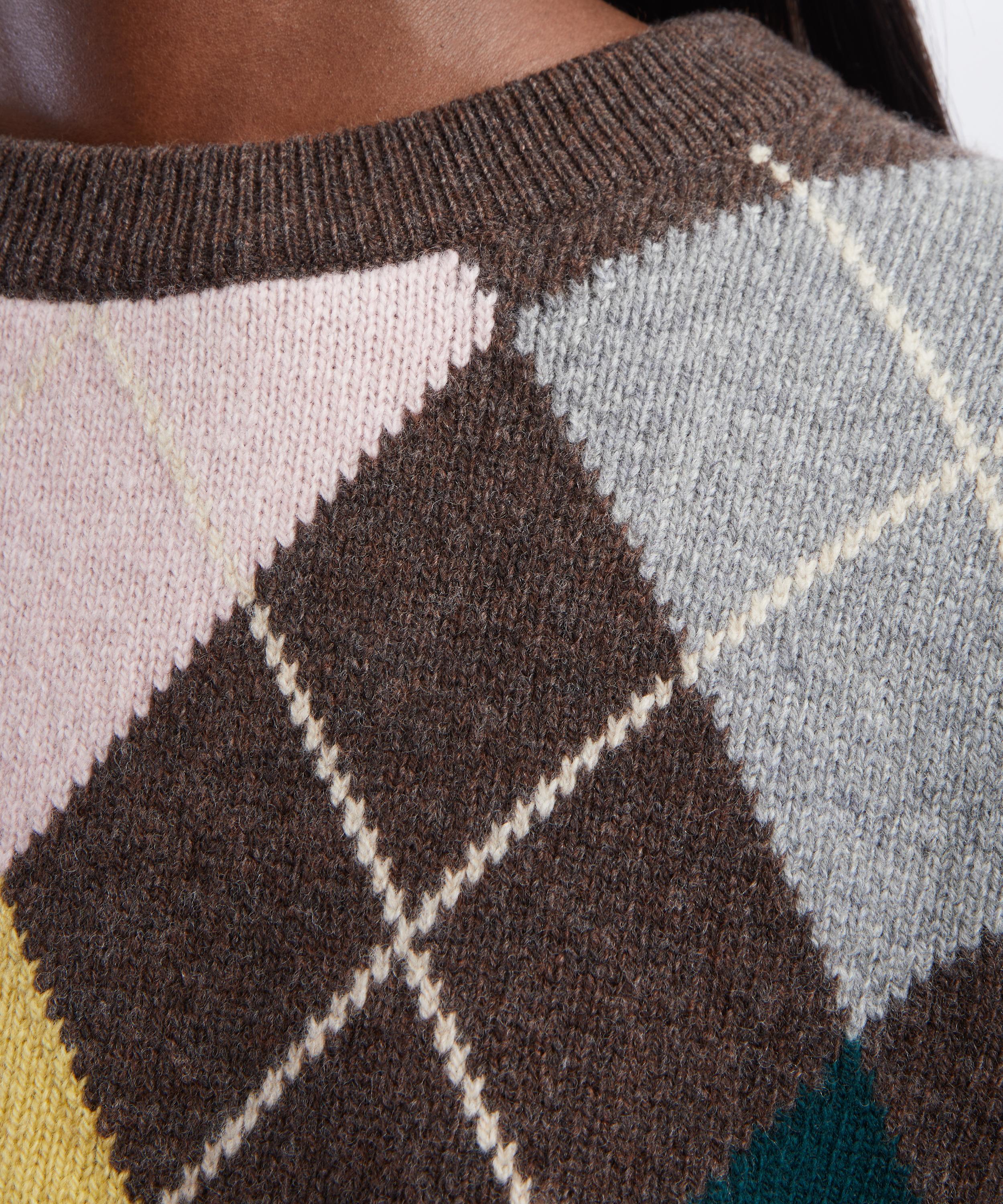 &Daughter - Ava Argyle Crewneck Jumper image number 4