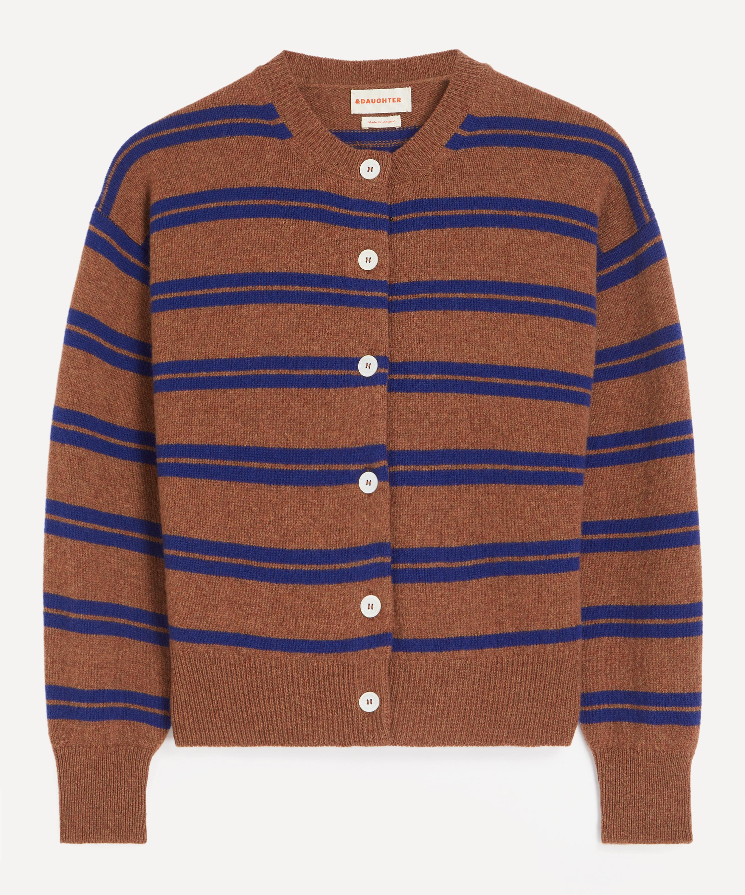 &Daughter - Ada Stripe Crewneck Cardigan image number 0