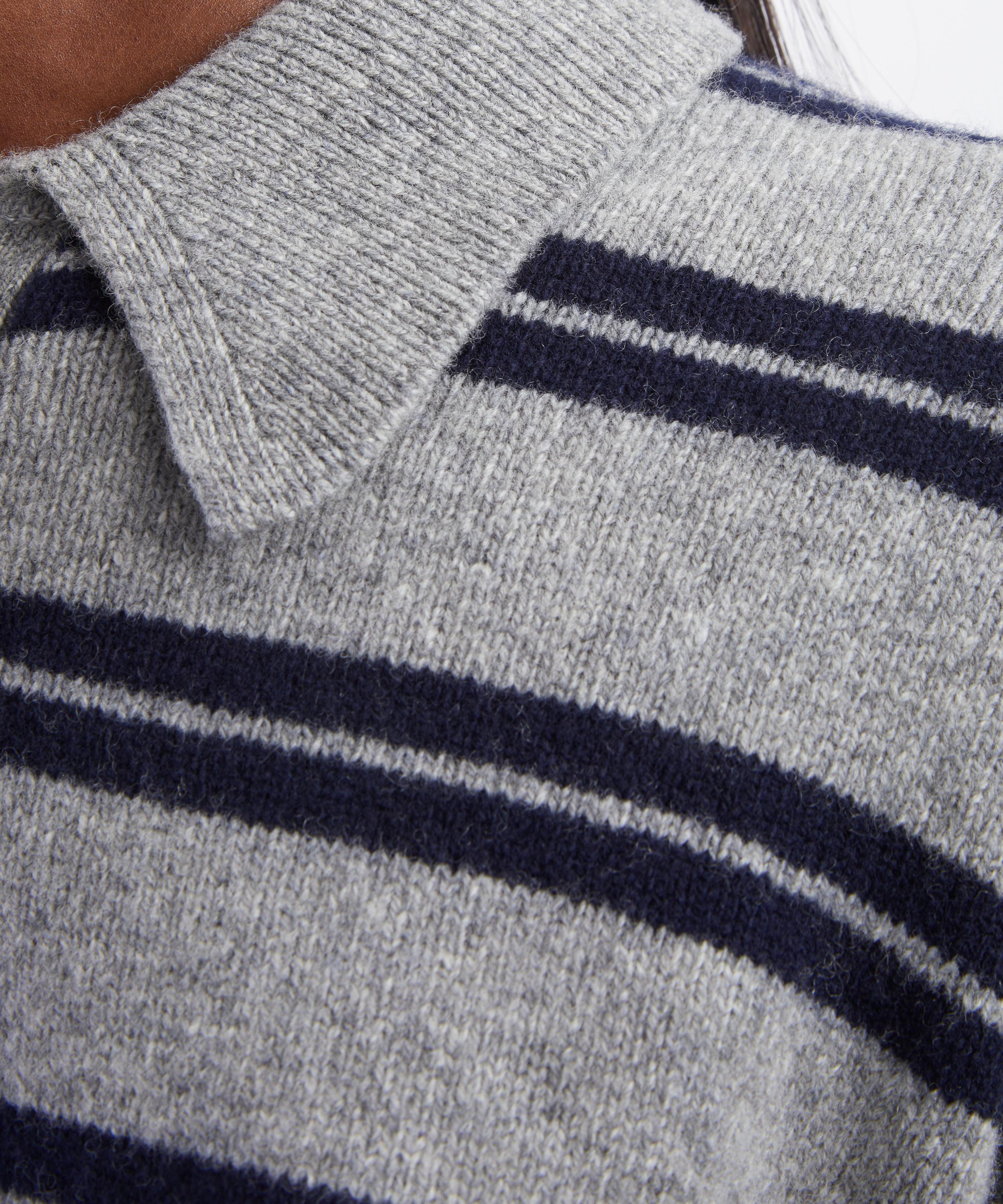 &Daughter - Edie Cashmere Stripe Polo Shirt image number 4