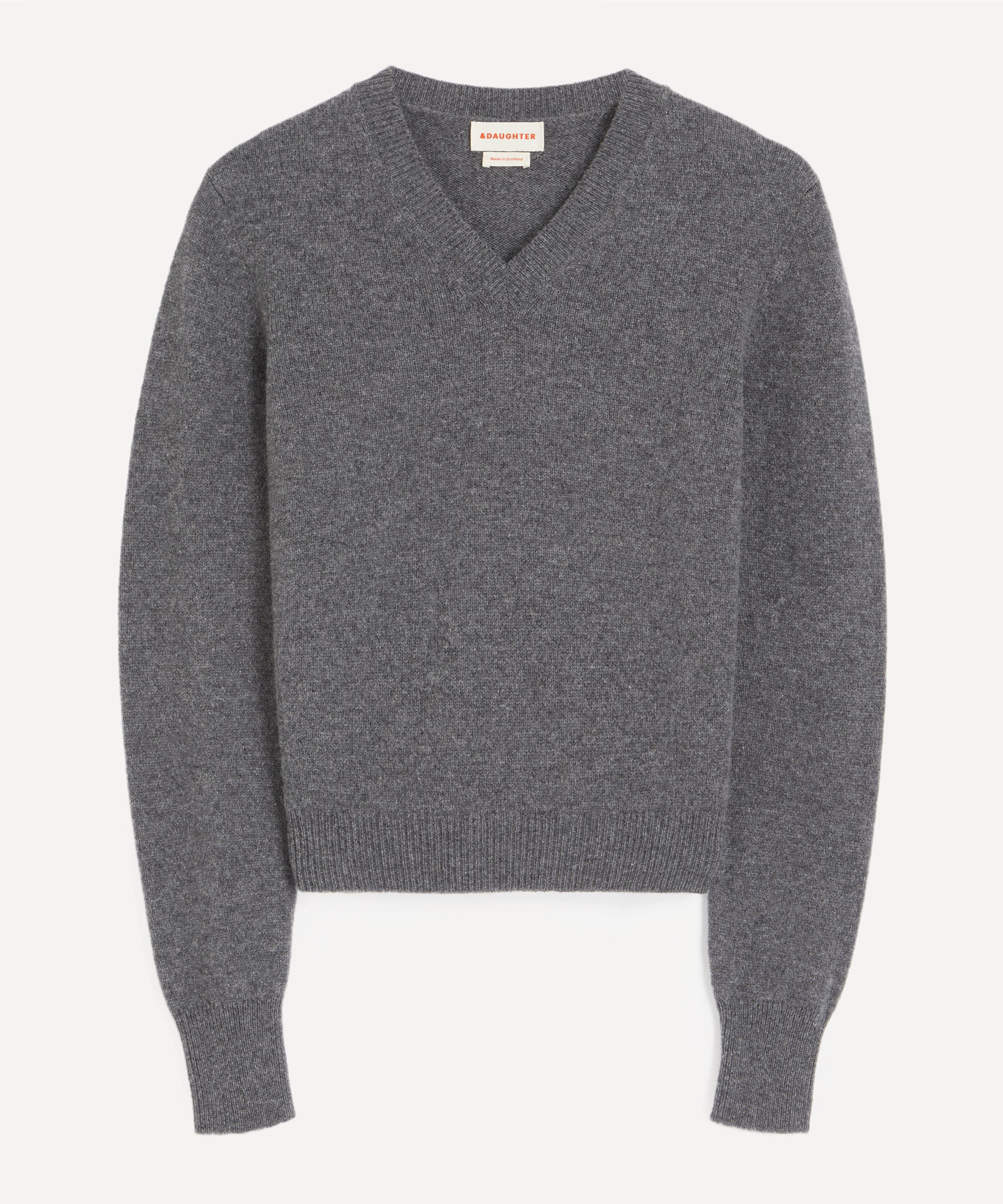 &Daughter - Sligo Shrunken V-Neck Jumper image number 0