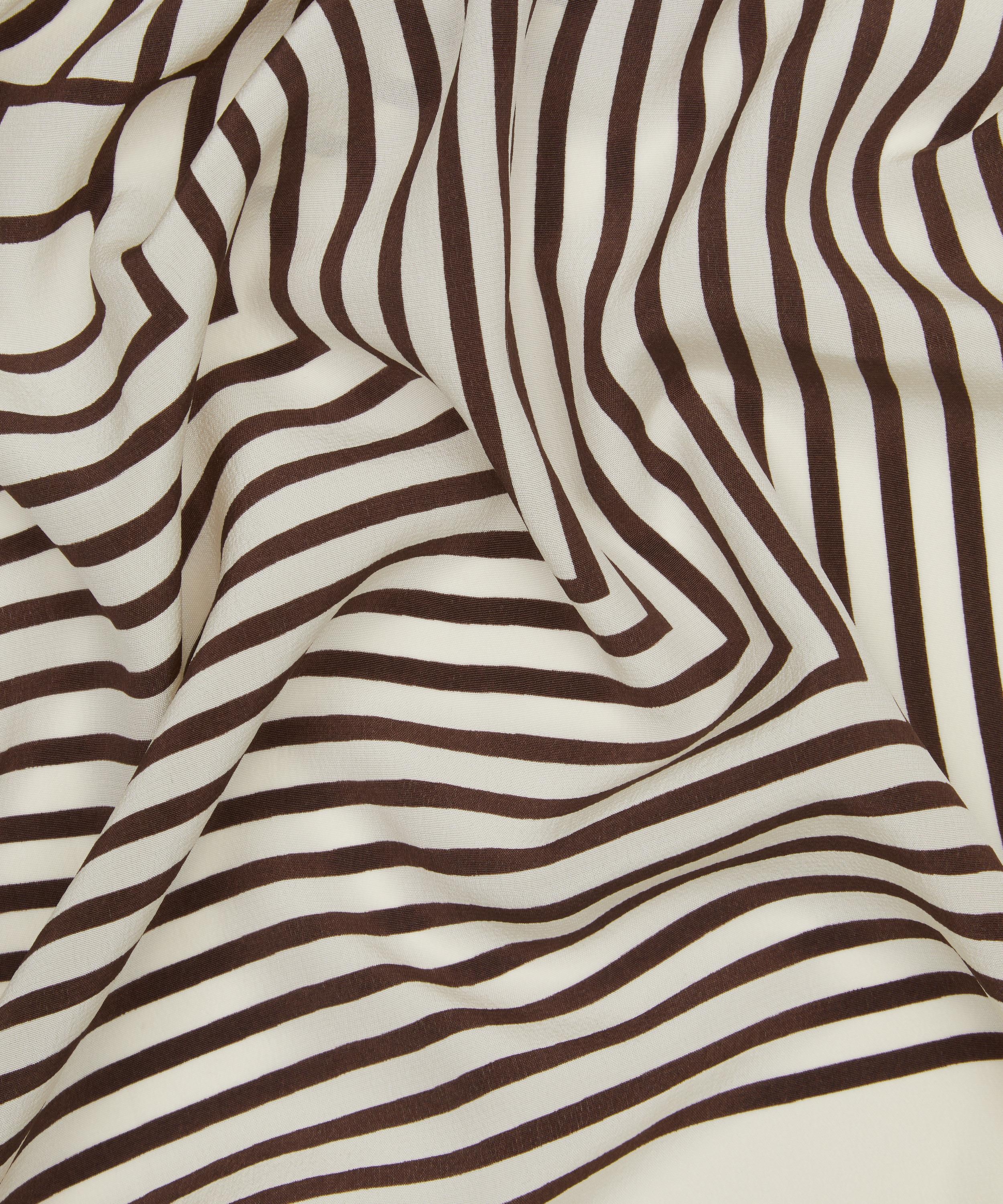 Toteme - Centered Monogram Macadamia Silk Scarf image number 3