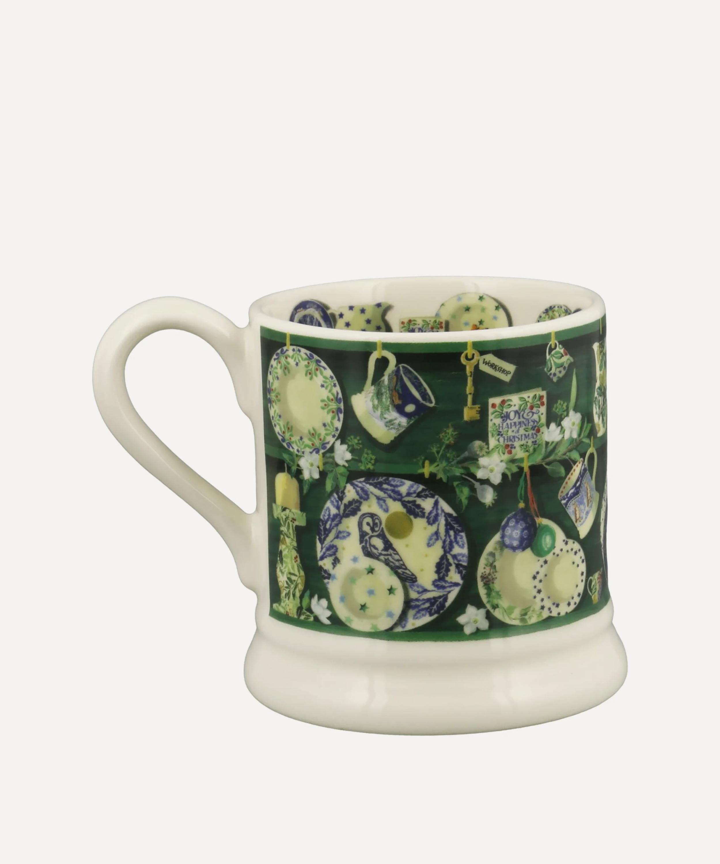 Emma Bridgewater - Green Christmas Dresser Half-Pint Mug image number 0